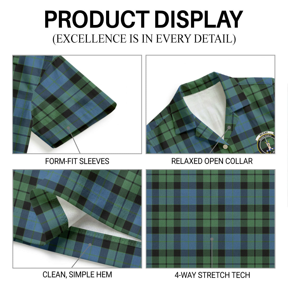 McKay Ancient Tartan Crest Hawaiian Shirt