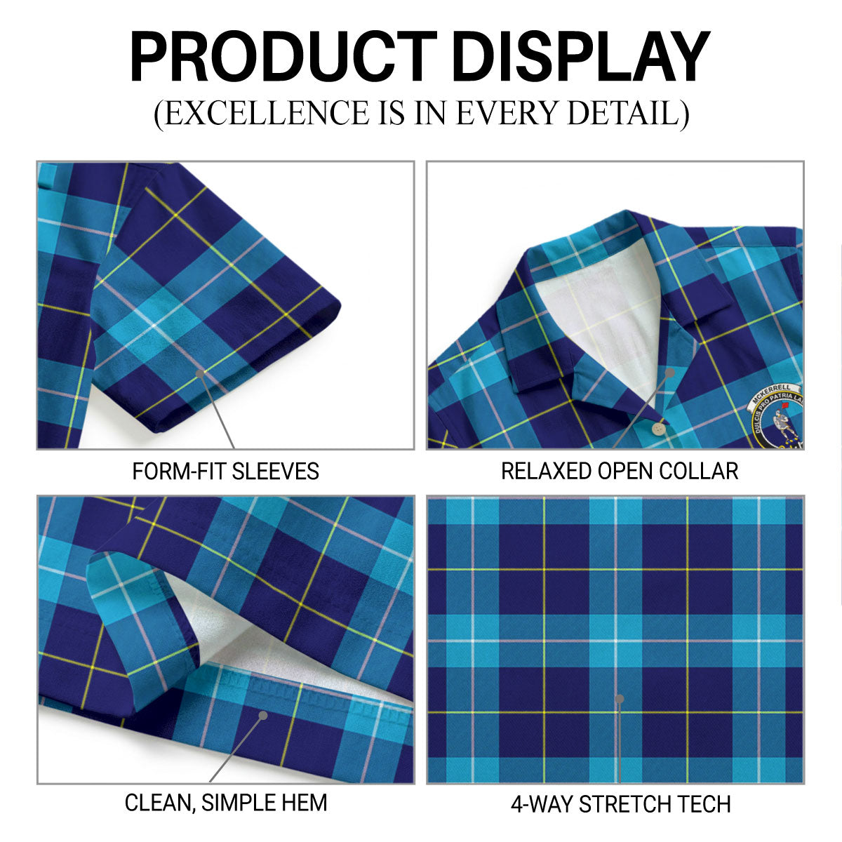 McKerrell Tartan Crest Hawaiian Shirt