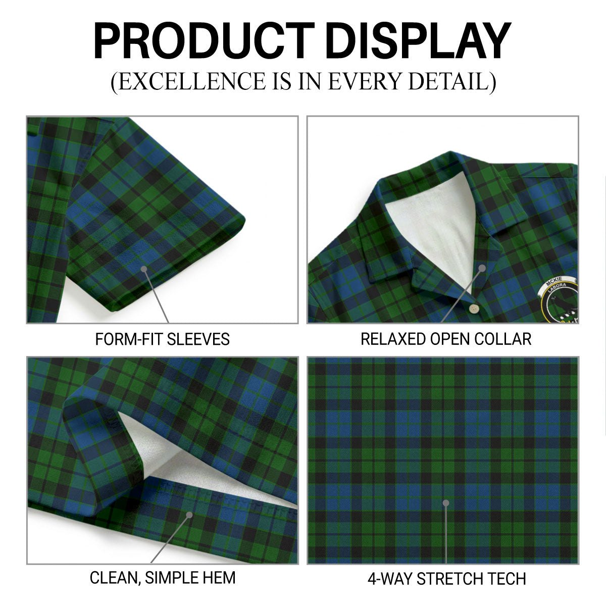 McKie Tartan Crest Hawaiian Shirt