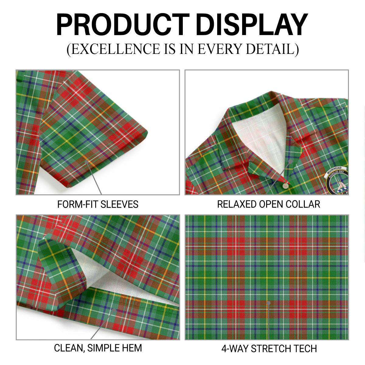 Muirhead Tartan Crest Hawaiian Shirt