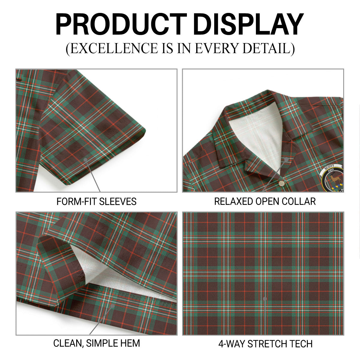 Scott Brown Ancient Tartan Crest Hawaiian Shirt