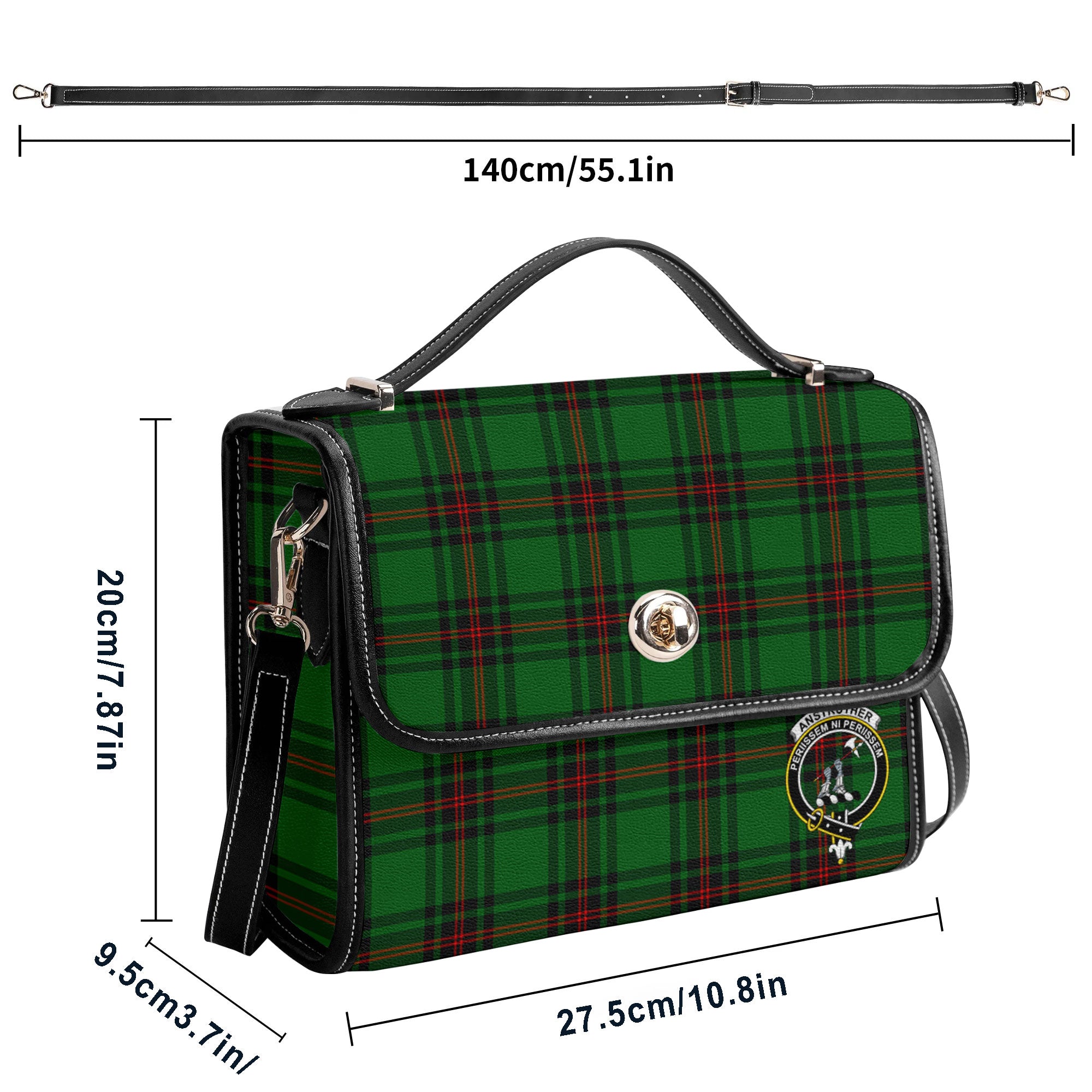 Anstruther Tartan Crest Satchel Bag
