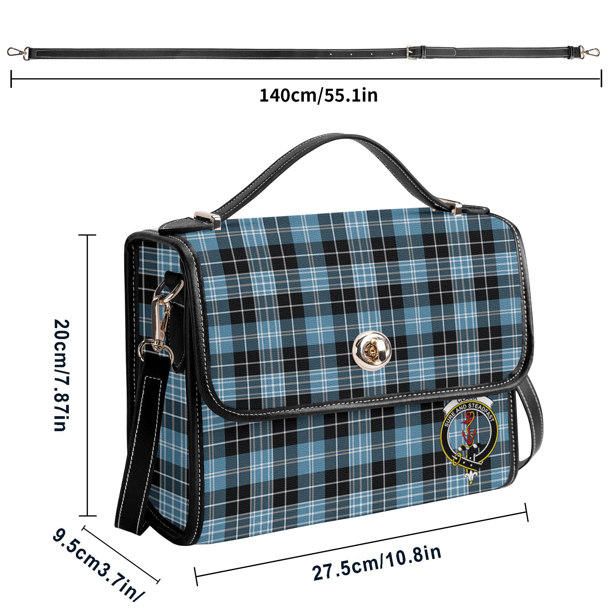 Clark Ancient Tartan Crest Satchel Bag
