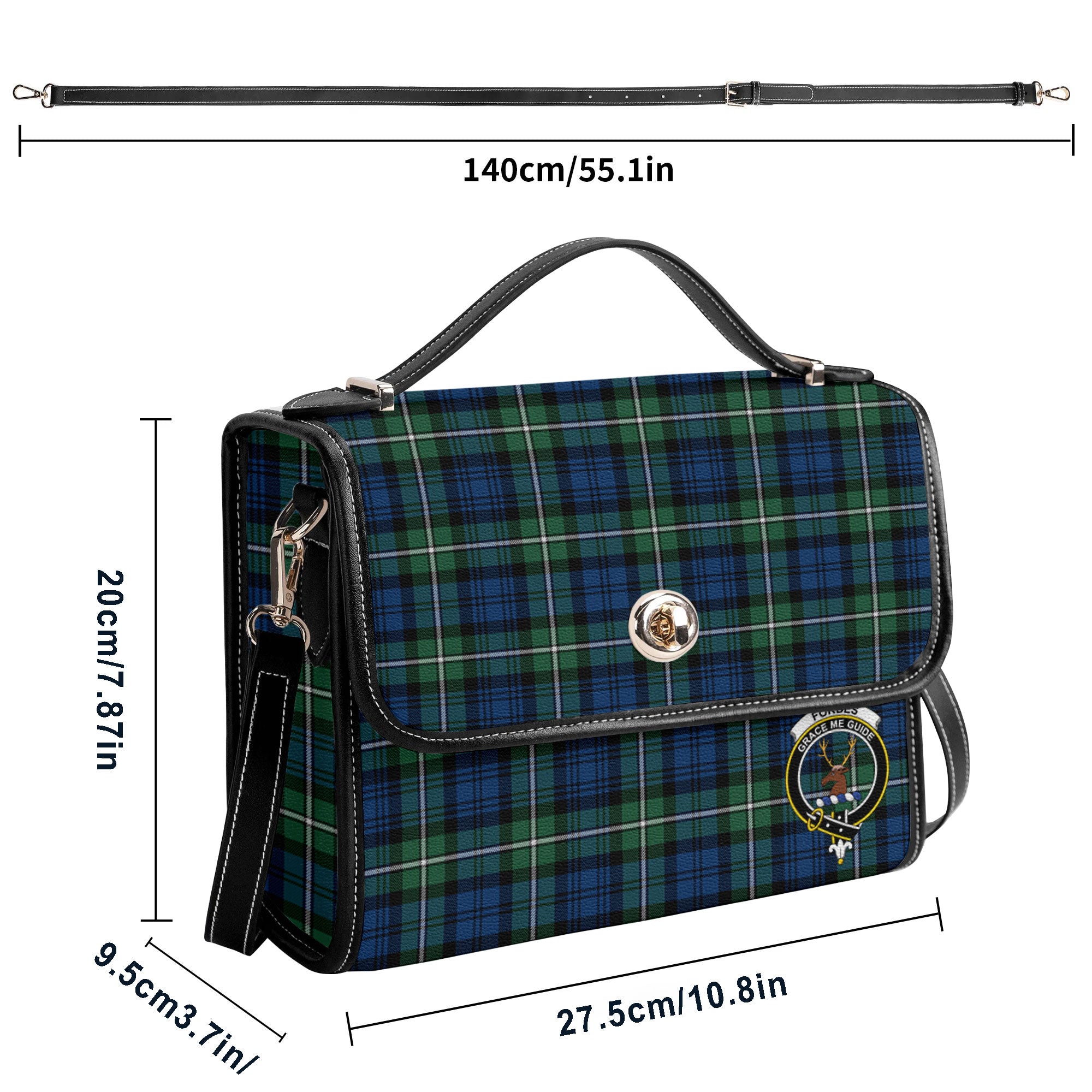 Forbes Ancient Tartan Crest Satchel Bag