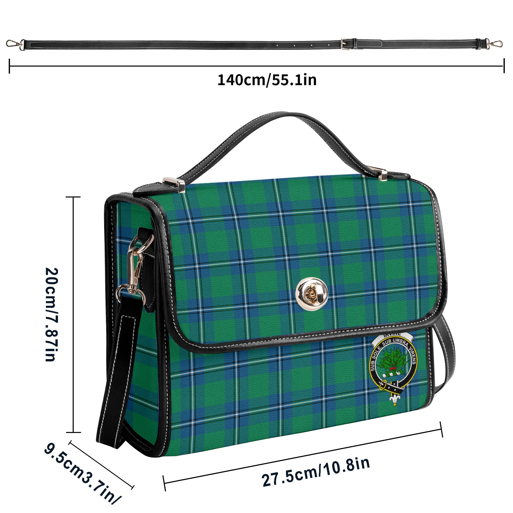 Irvine Ancient Tartan Crest Satchel Bag