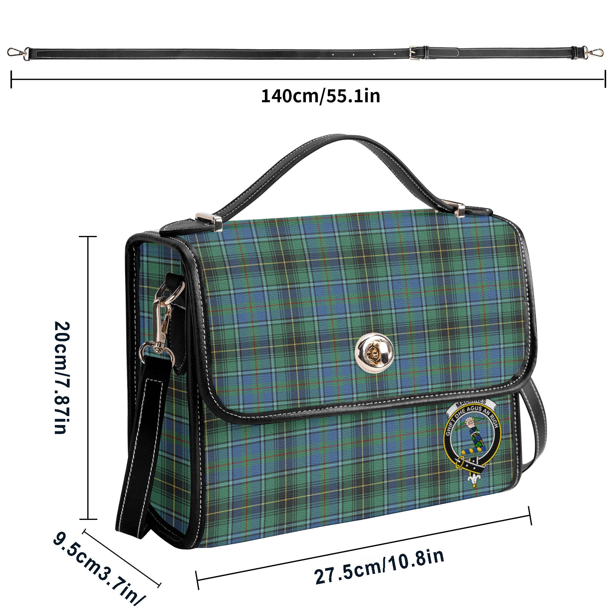 MacInnes Ancient Tartan Crest Satchel Bag