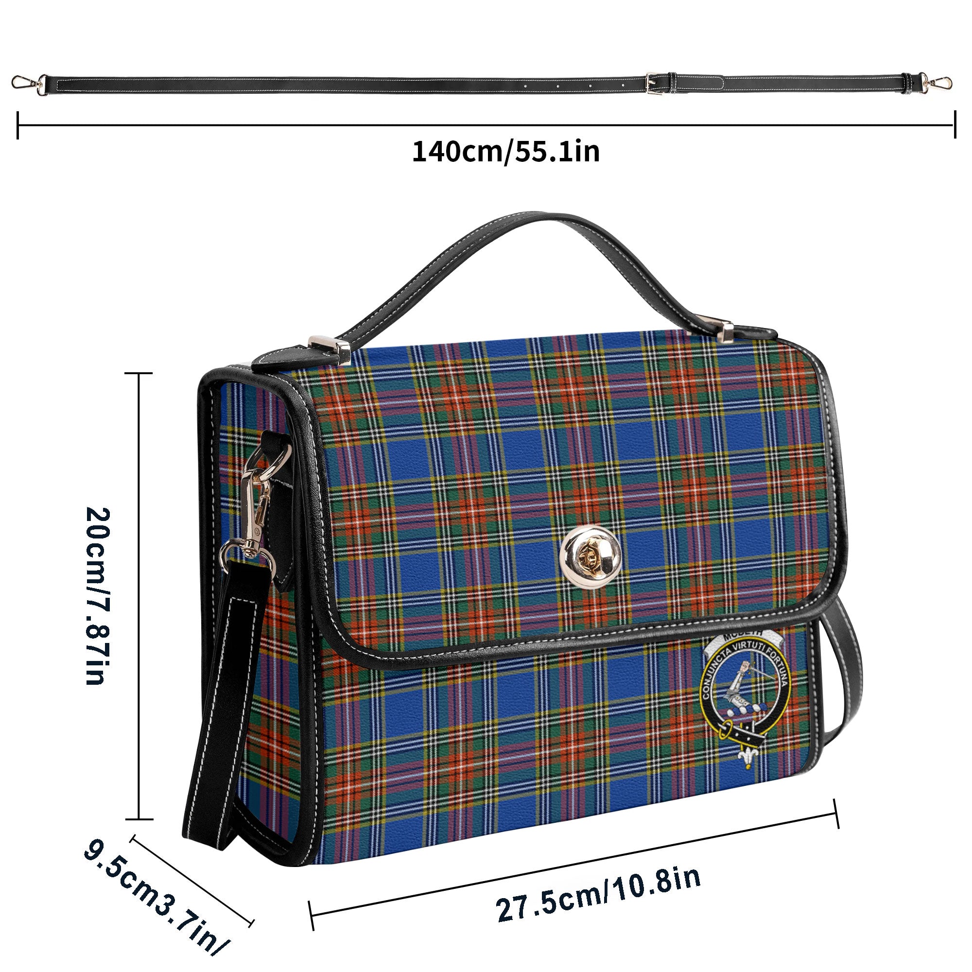 McBeth Ancient Tartan Crest Satchel Bag
