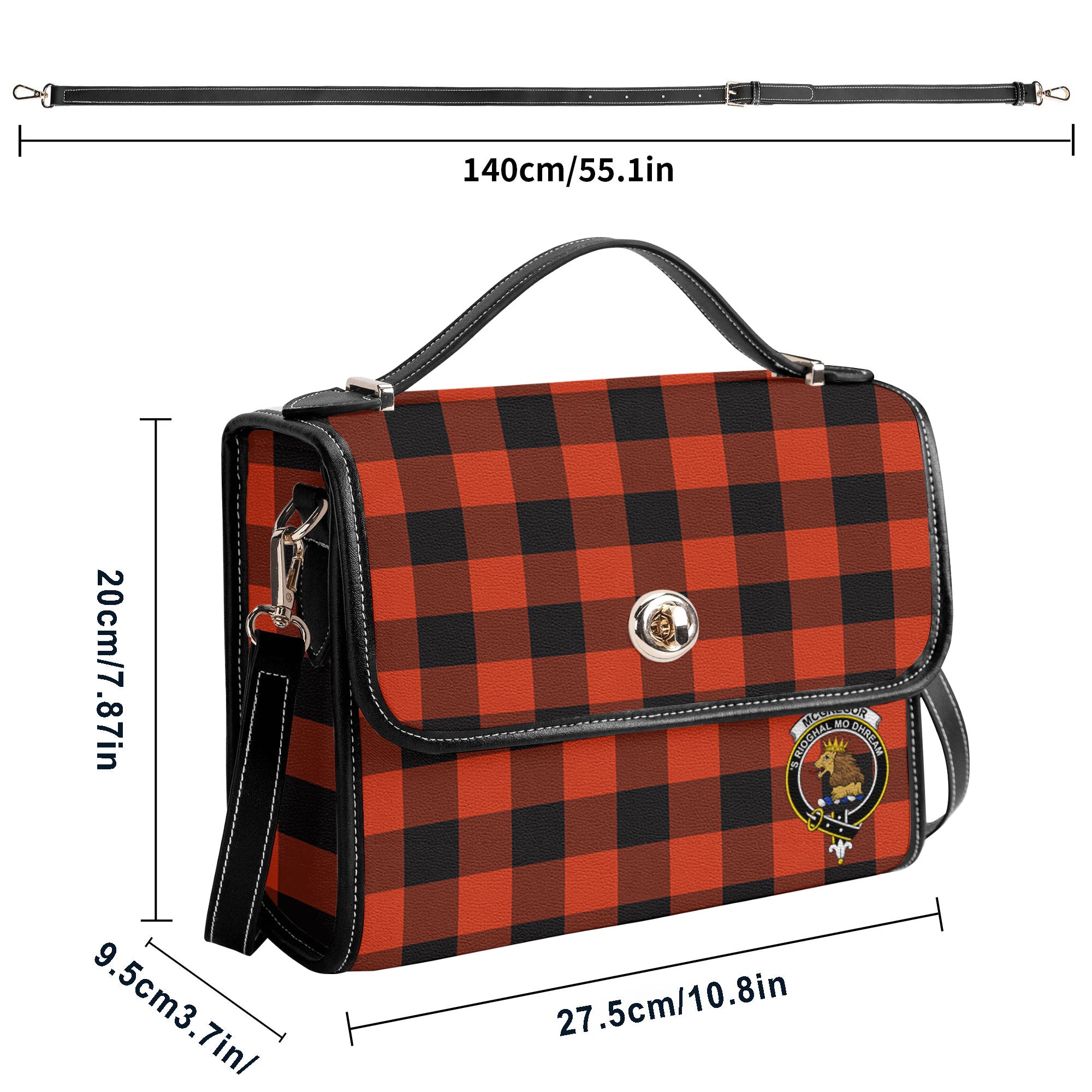 McGregor Rob Roy Ancient Tartan Crest Satchel Bag