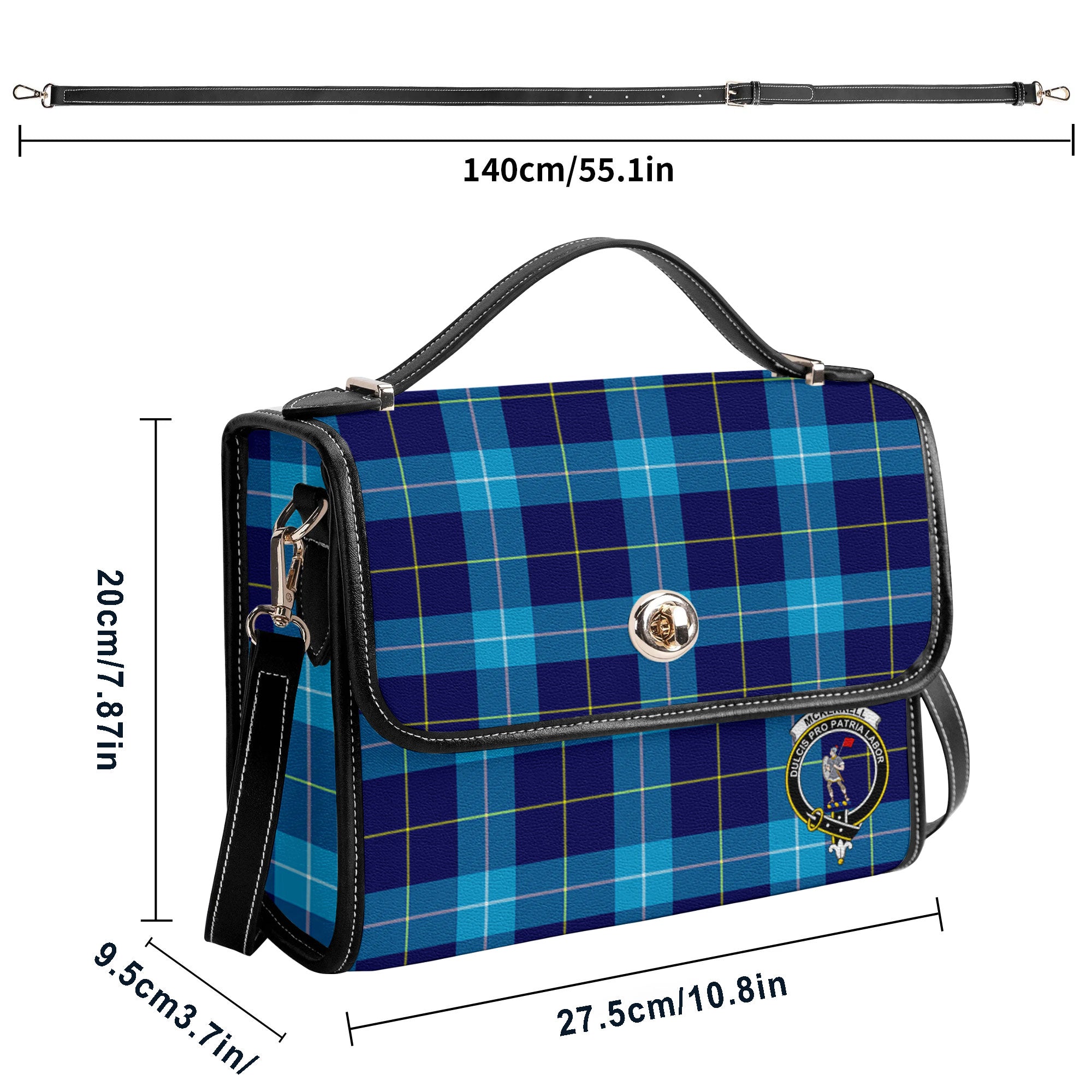 McKerrell Tartan Crest Satchel Bag