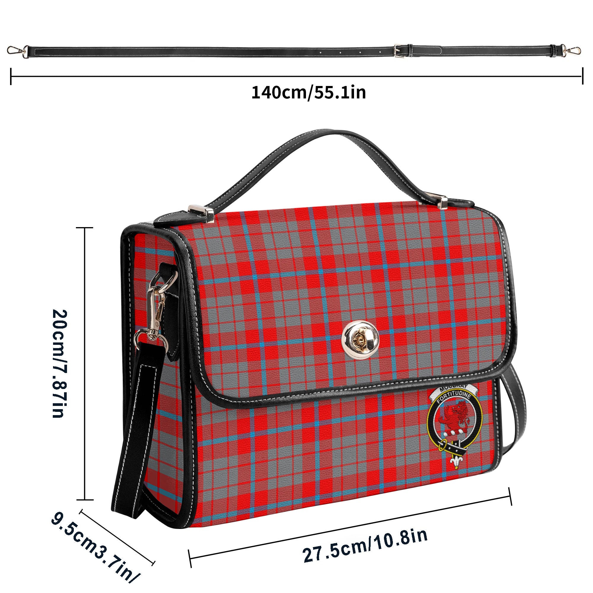 Moubray Tartan Crest Satchel Bag