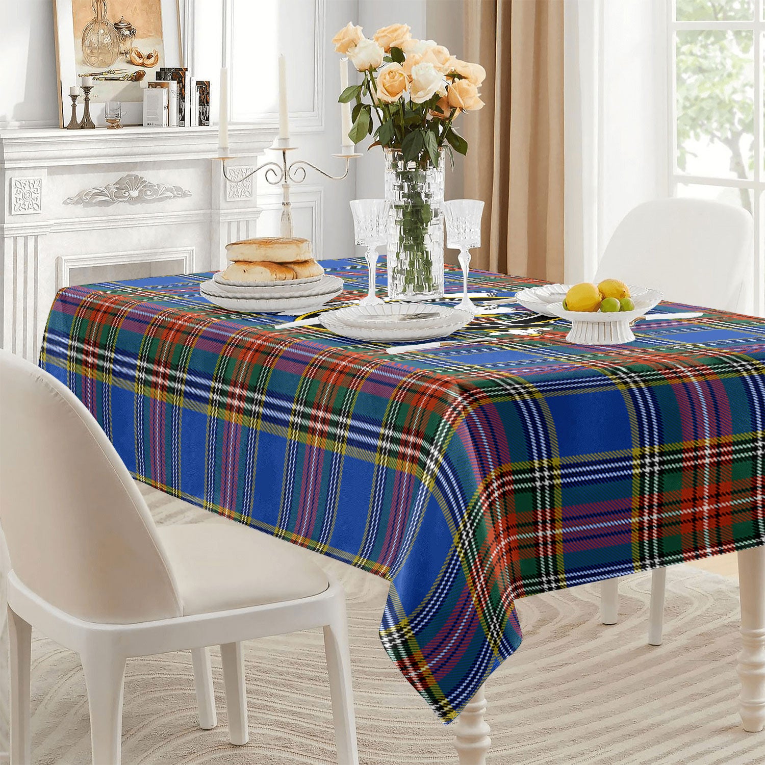 Beaton Ancient Tartan Crest Tablecloth