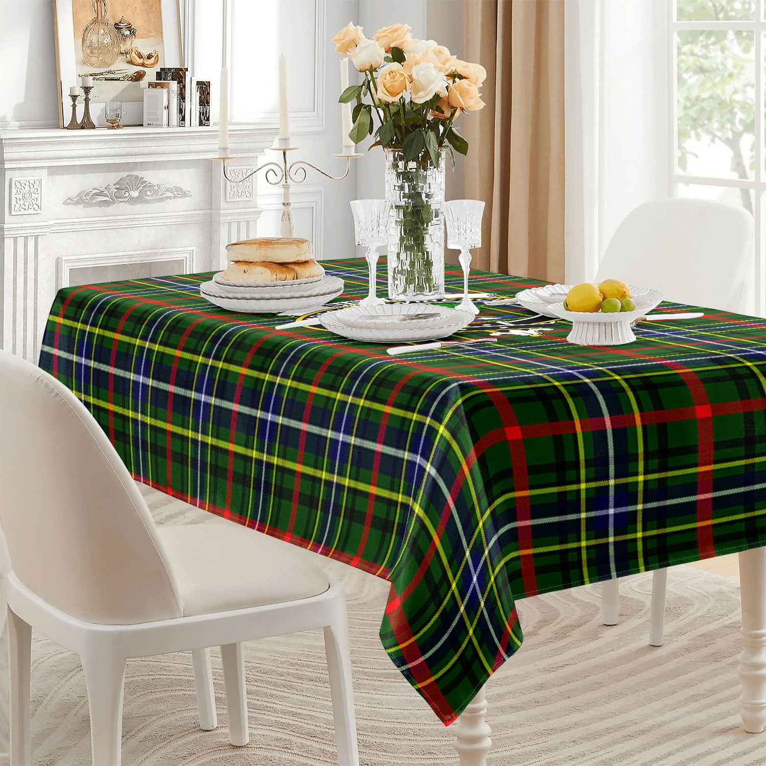 Bisset Tartan Crest Tablecloth