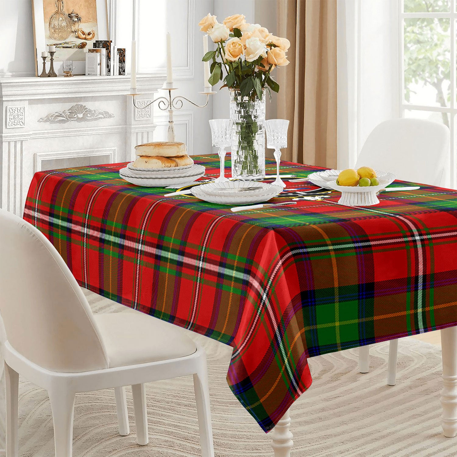 Boyd Modern Tartan Crest Tablecloth