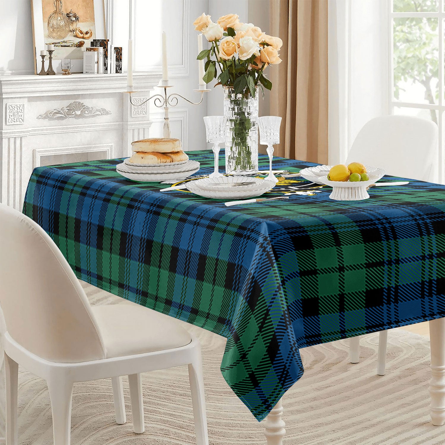 Campbell Ancient 02 Tartan Crest Tablecloth