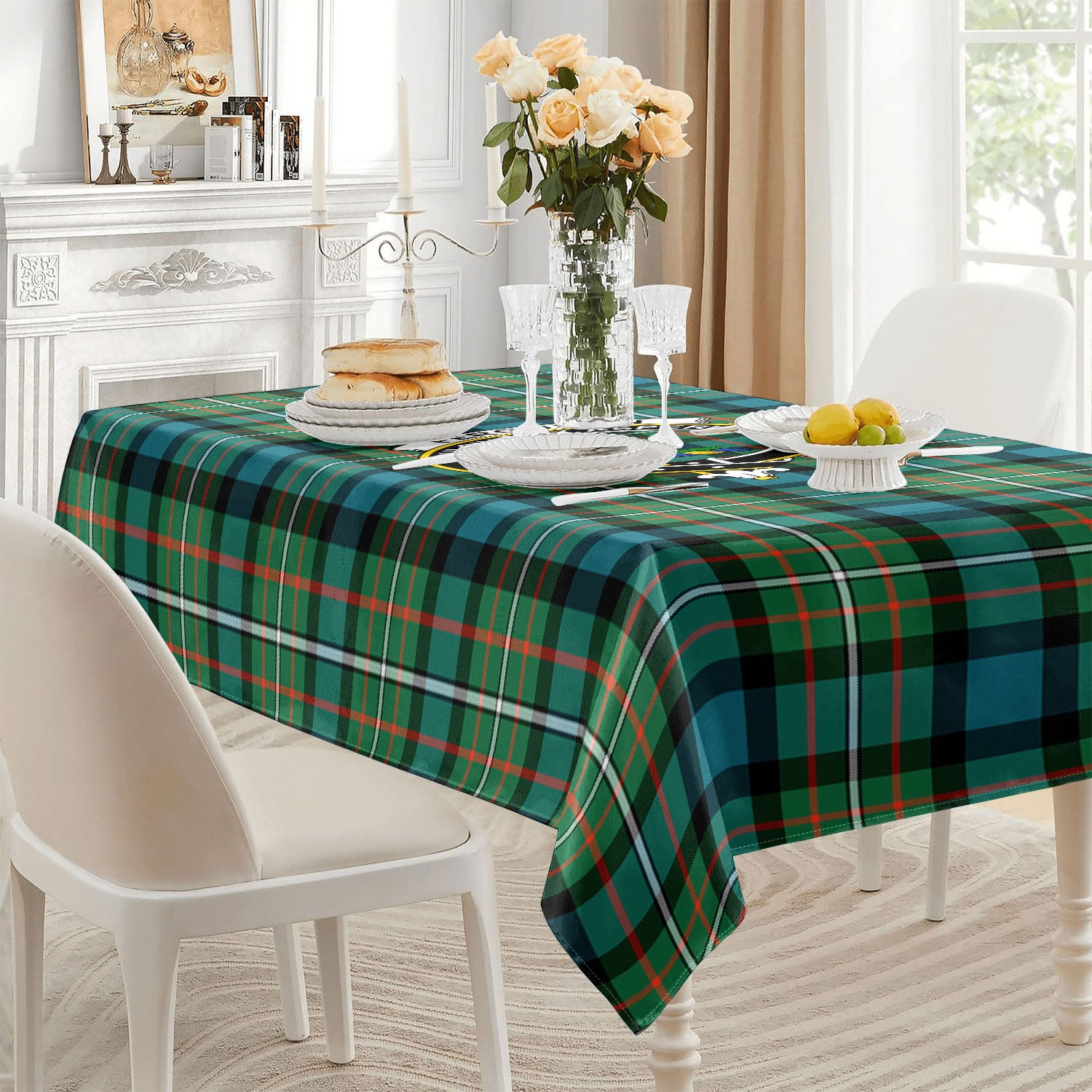 Ferguson Ancient Tartan Crest Tablecloth