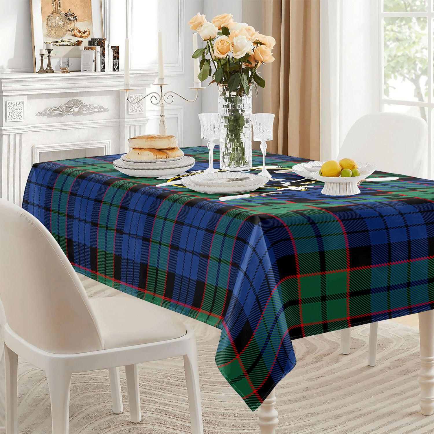Fletcher Ancient Tartan Crest Tablecloth
