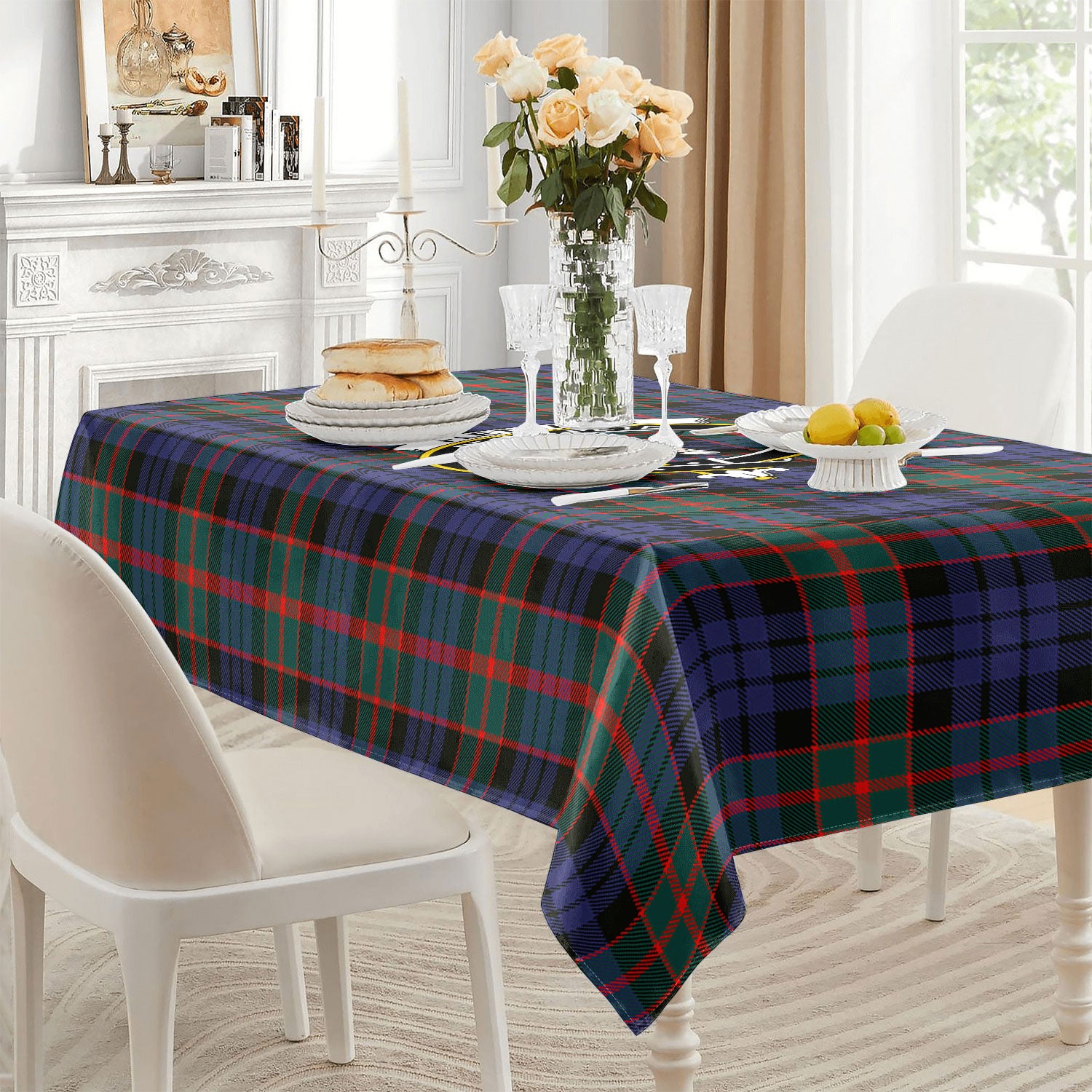 Fletcher of Dunans Tartan Crest Tablecloth
