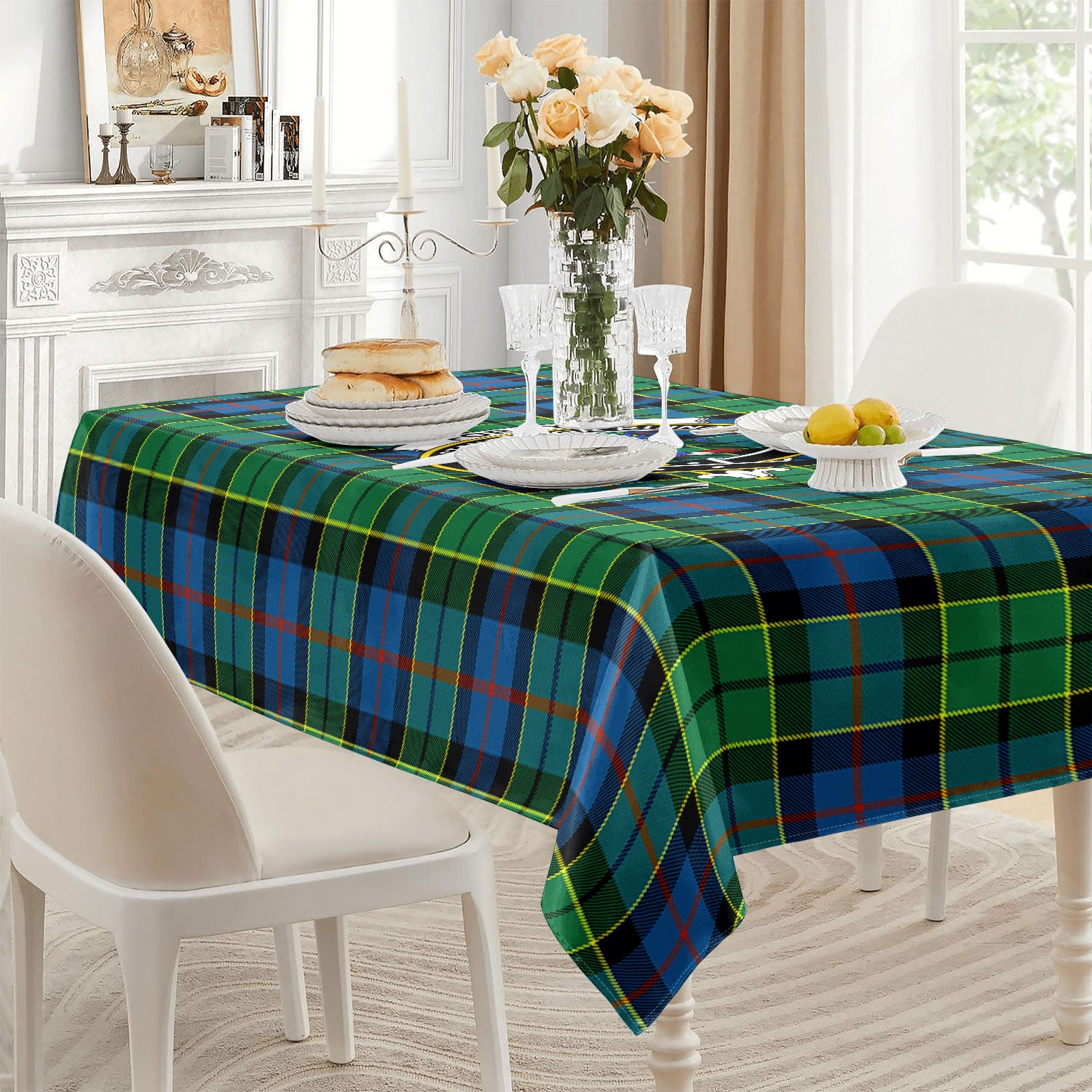 Forsyth Ancient Tartan Crest Tablecloth