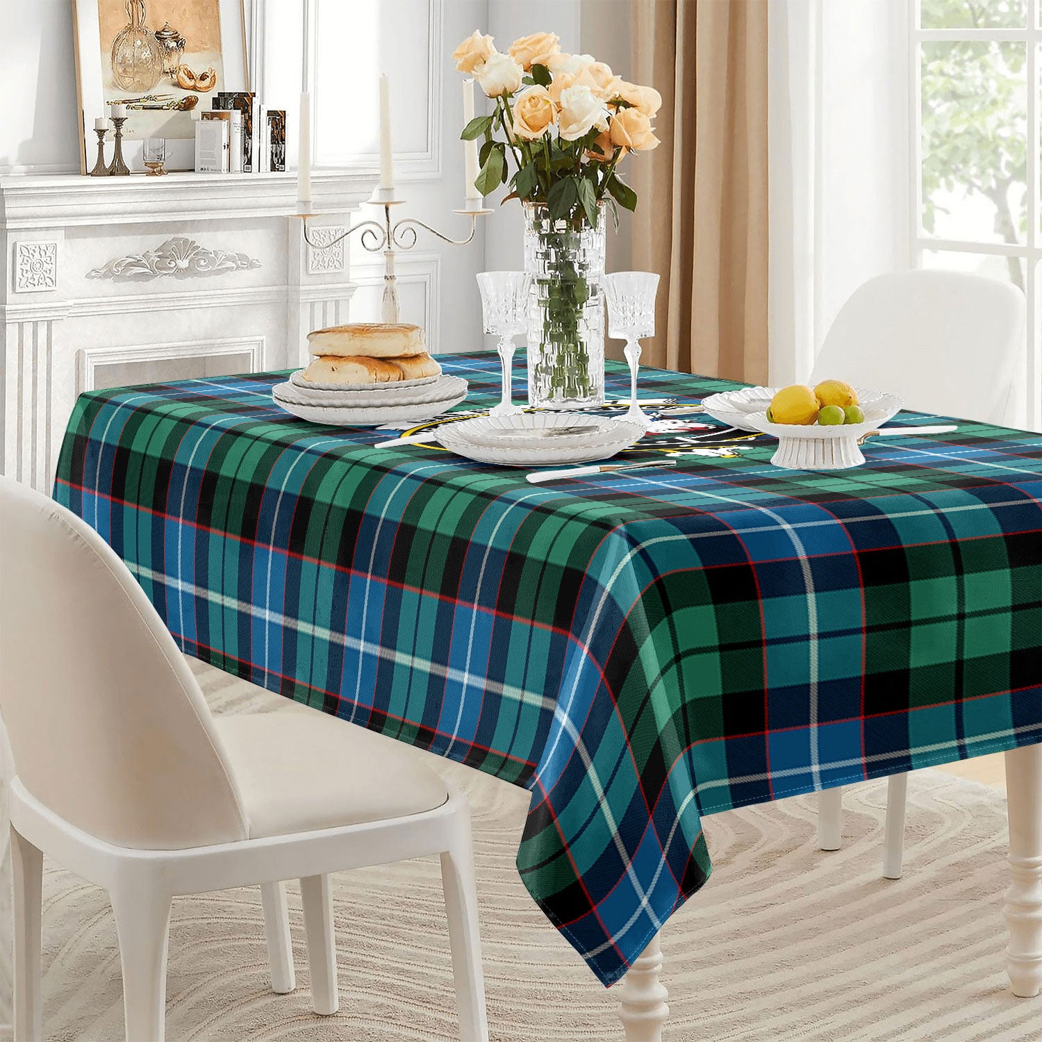 Galbraith Ancient Tartan Crest Tablecloth