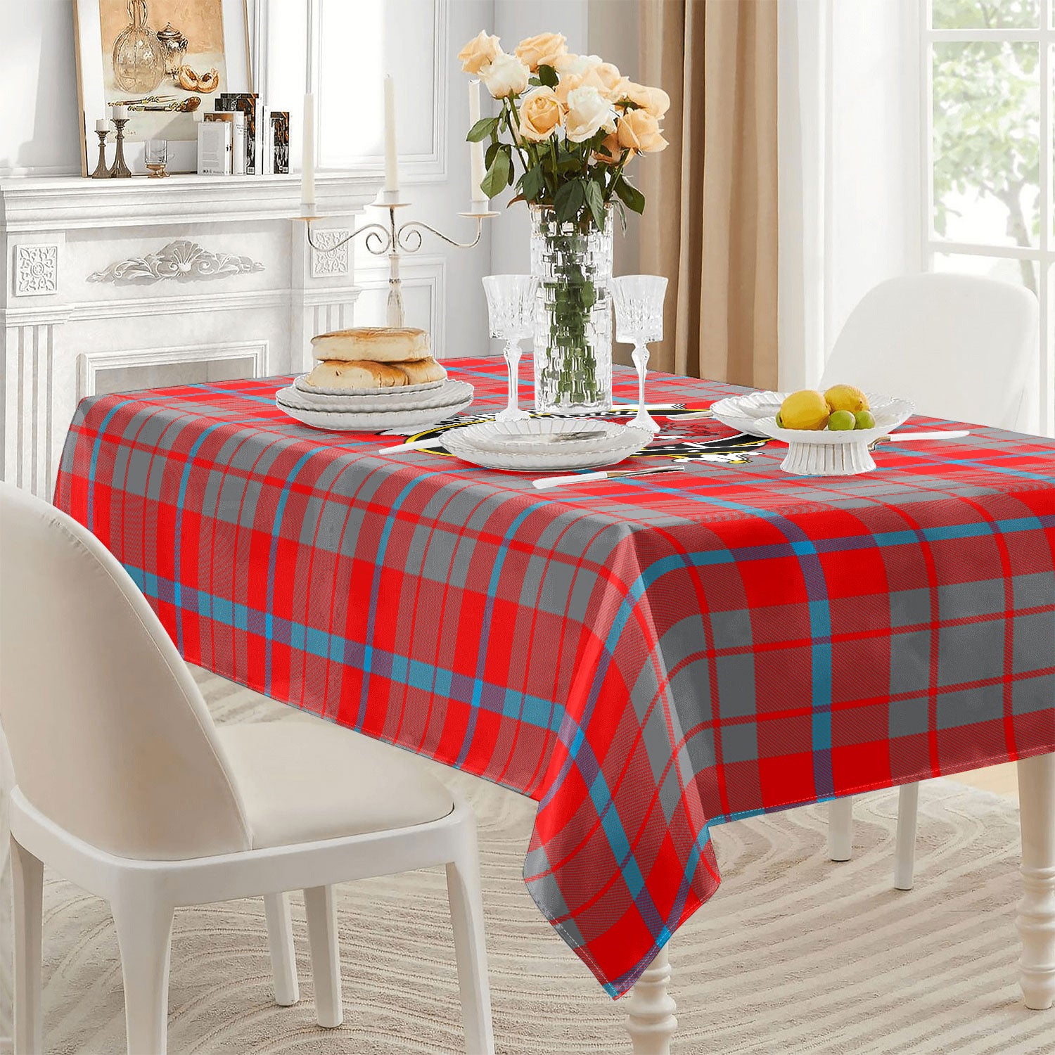 Moubray Tartan Crest Tablecloth