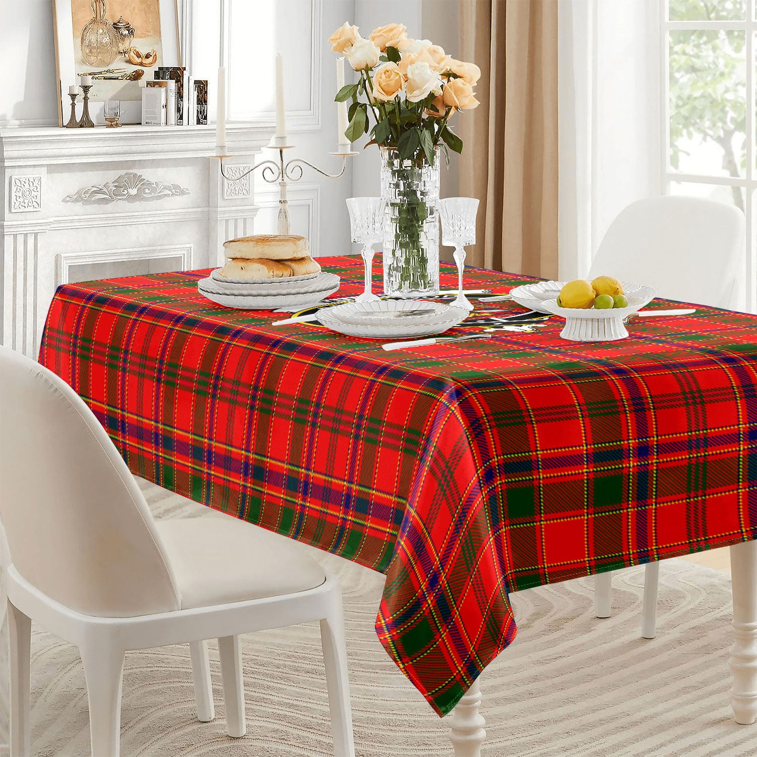 Munro Modern Tartan Crest Tablecloth