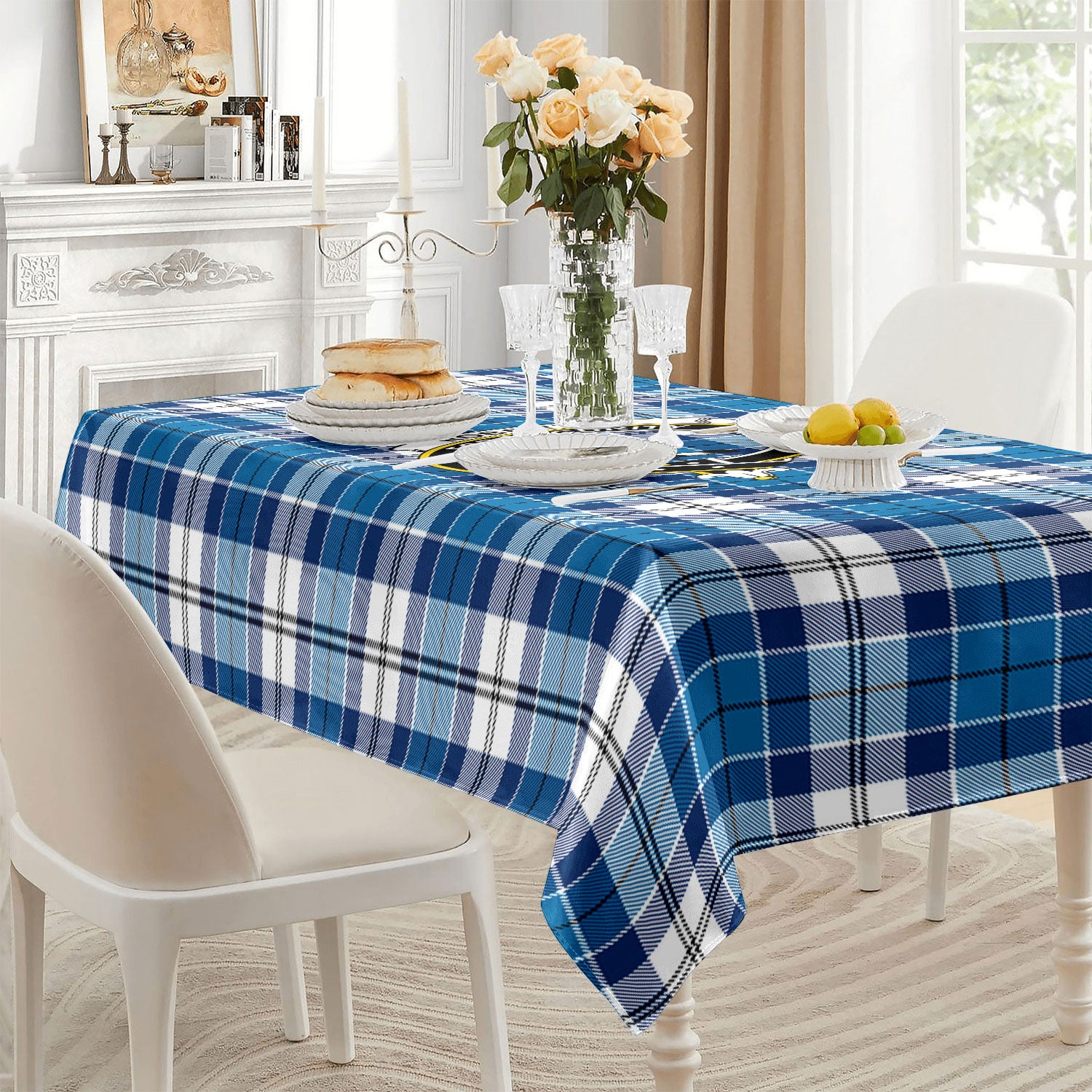 Roberton Tartan Crest Tablecloth