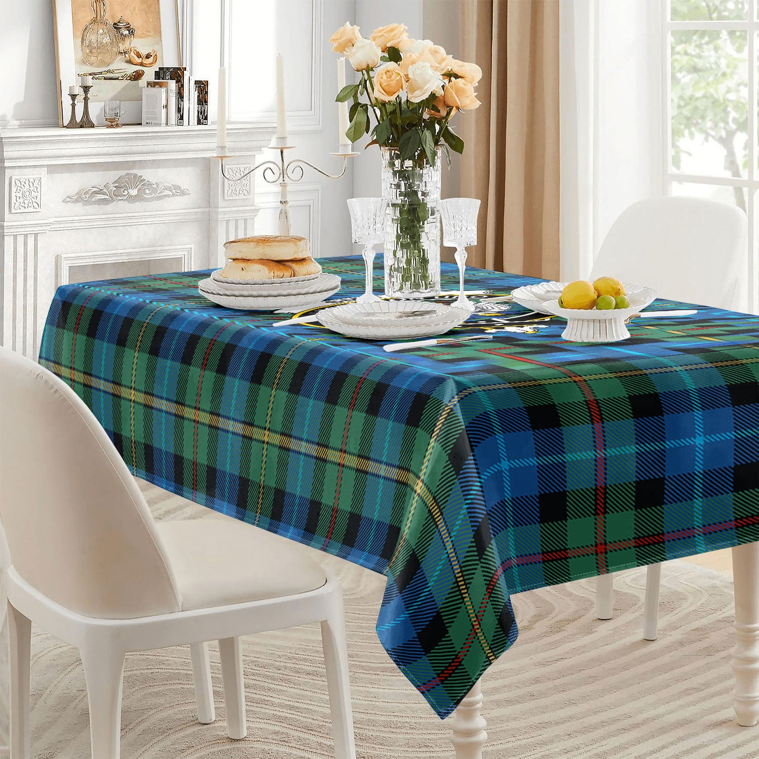 Smith Ancient Tartan Crest Tablecloth