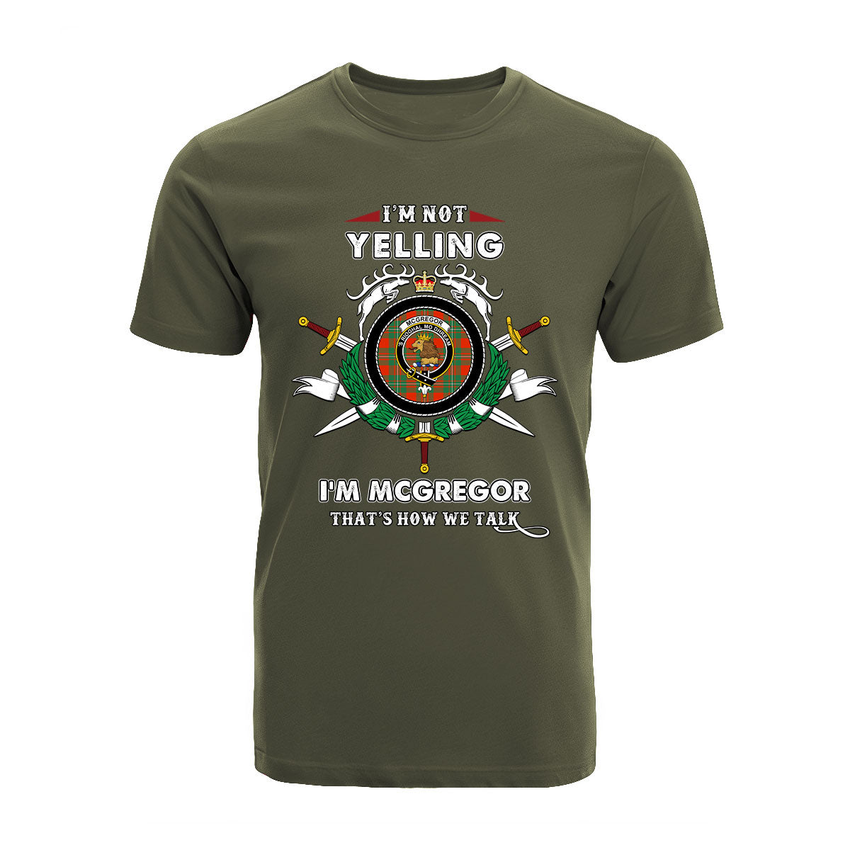 McGregor Ancient Tartan Crest T-shirt - I'm not yelling style