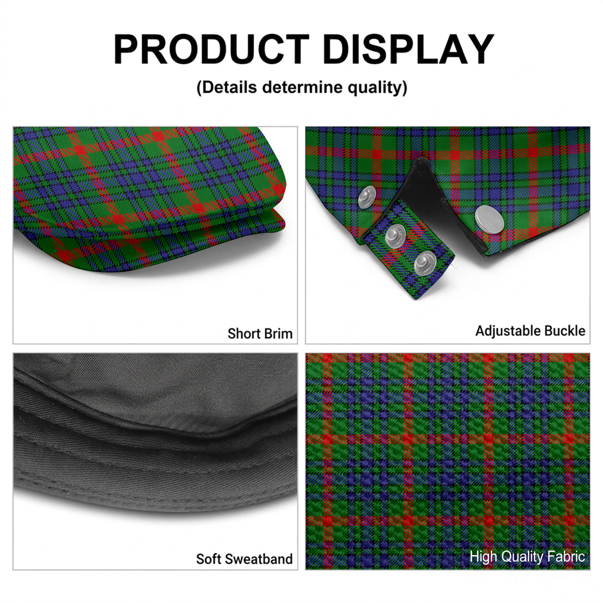 Aiton Tartan Flat Caps