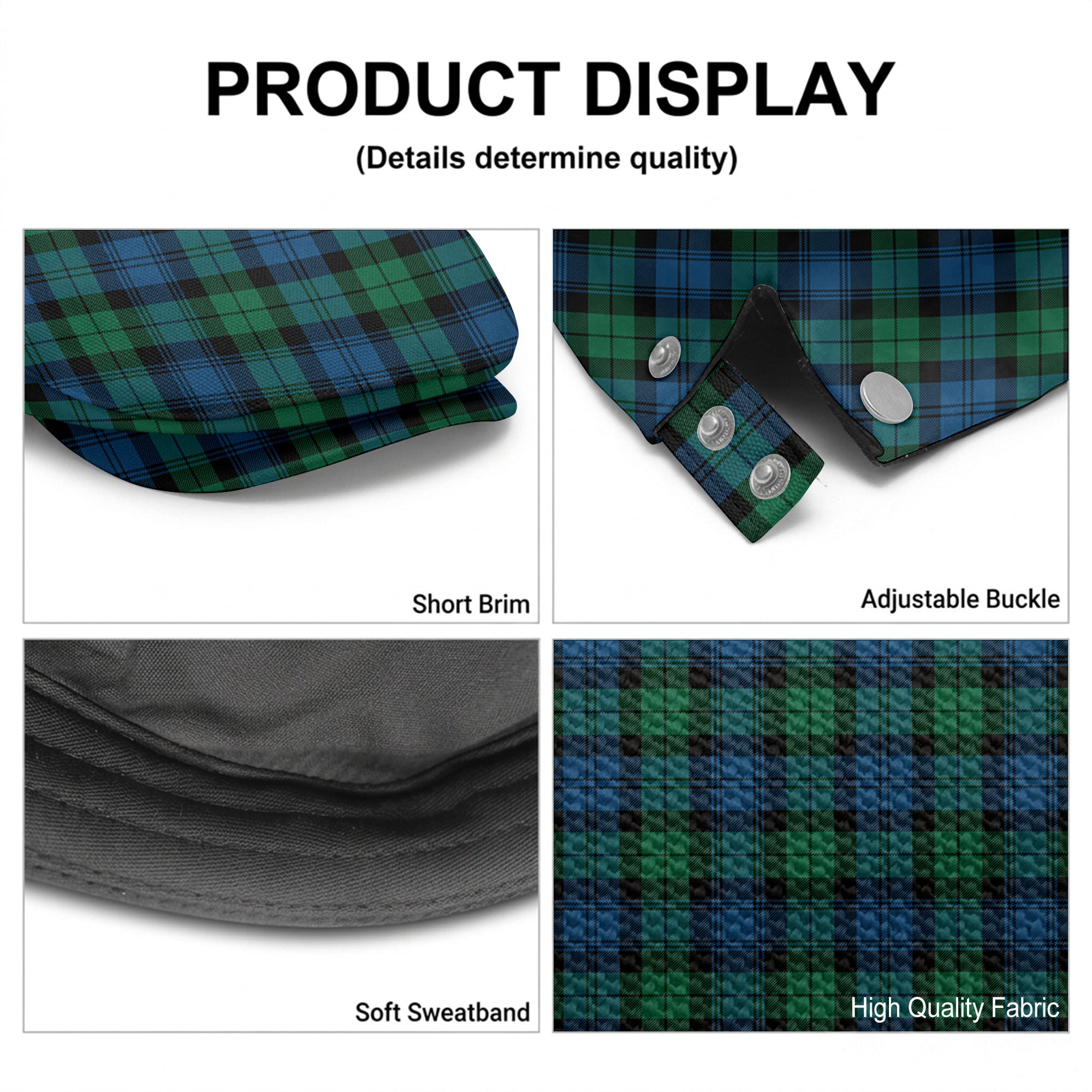 Black Watch Ancient Tartan Flat Caps