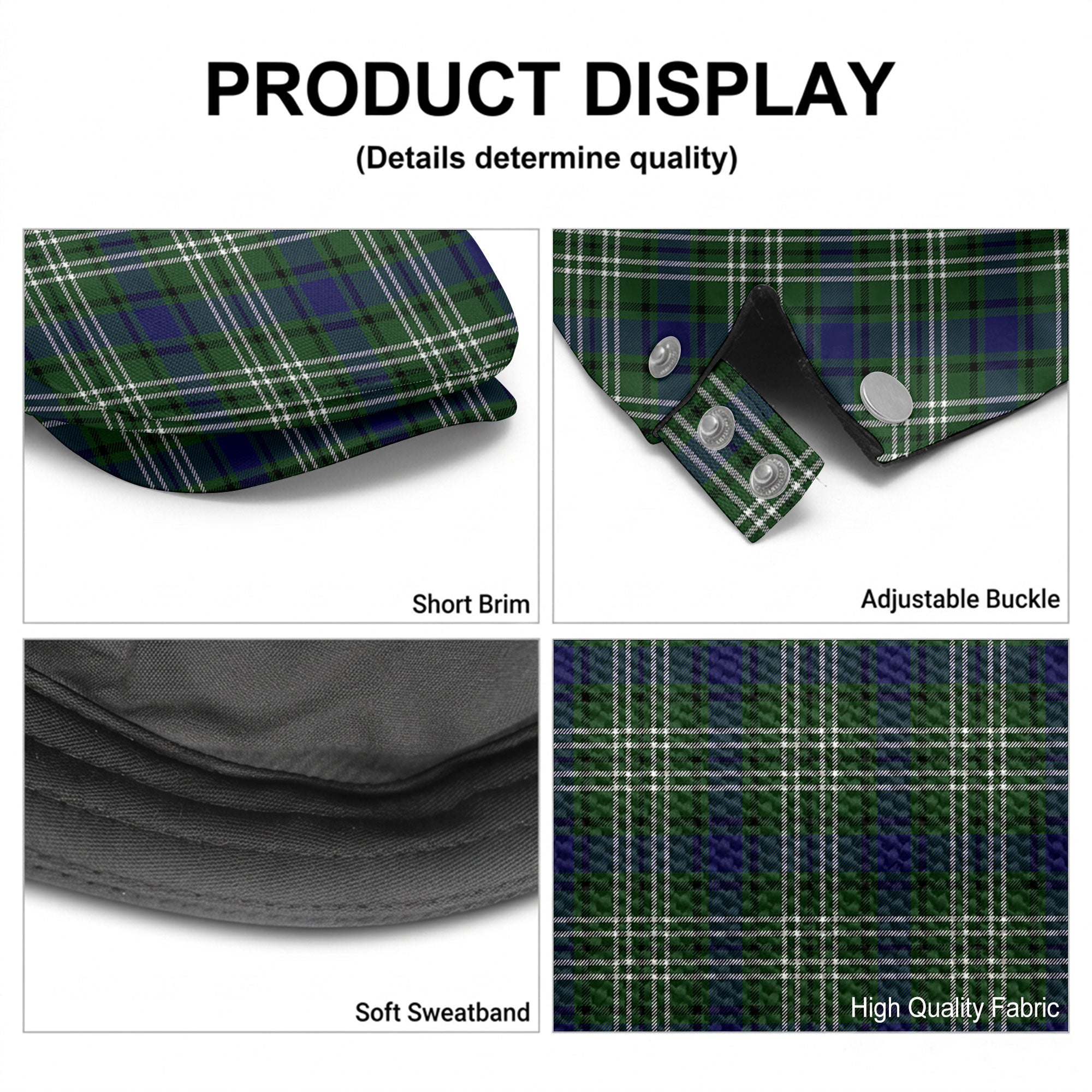 Blyth Tartan Flat Caps