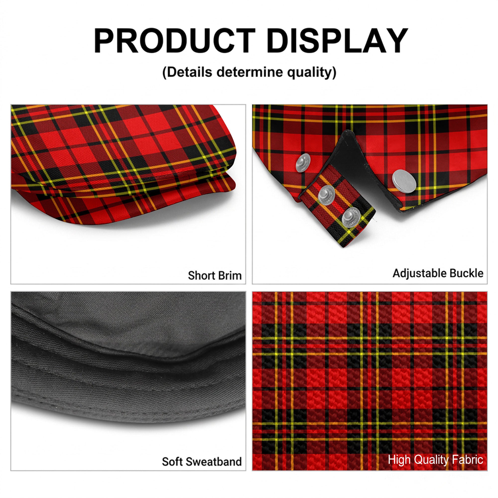Brodie Modern Tartan Flat Caps