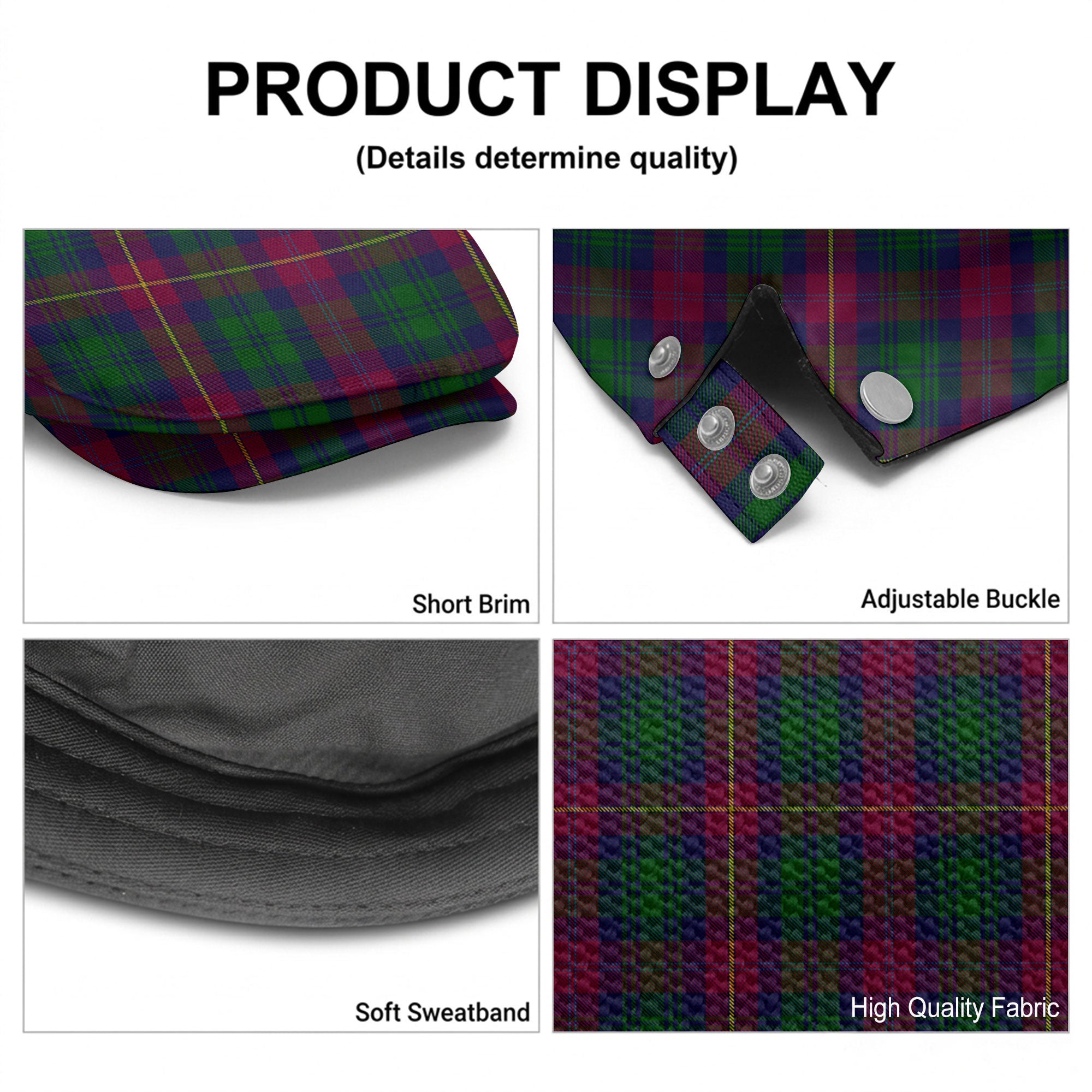Cairns Tartan Flat Caps