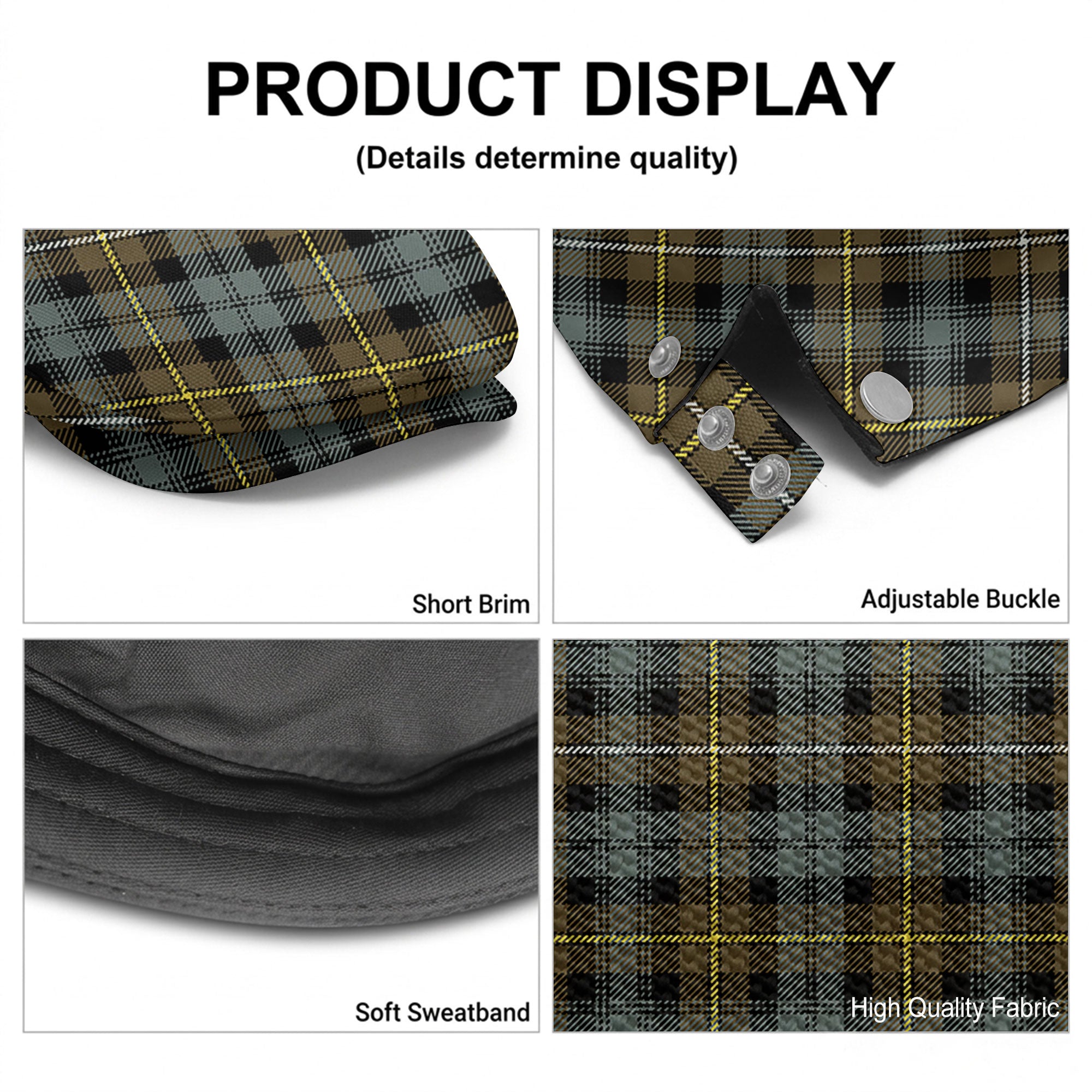 Campbell Argyll Weathered Tartan Flat Caps