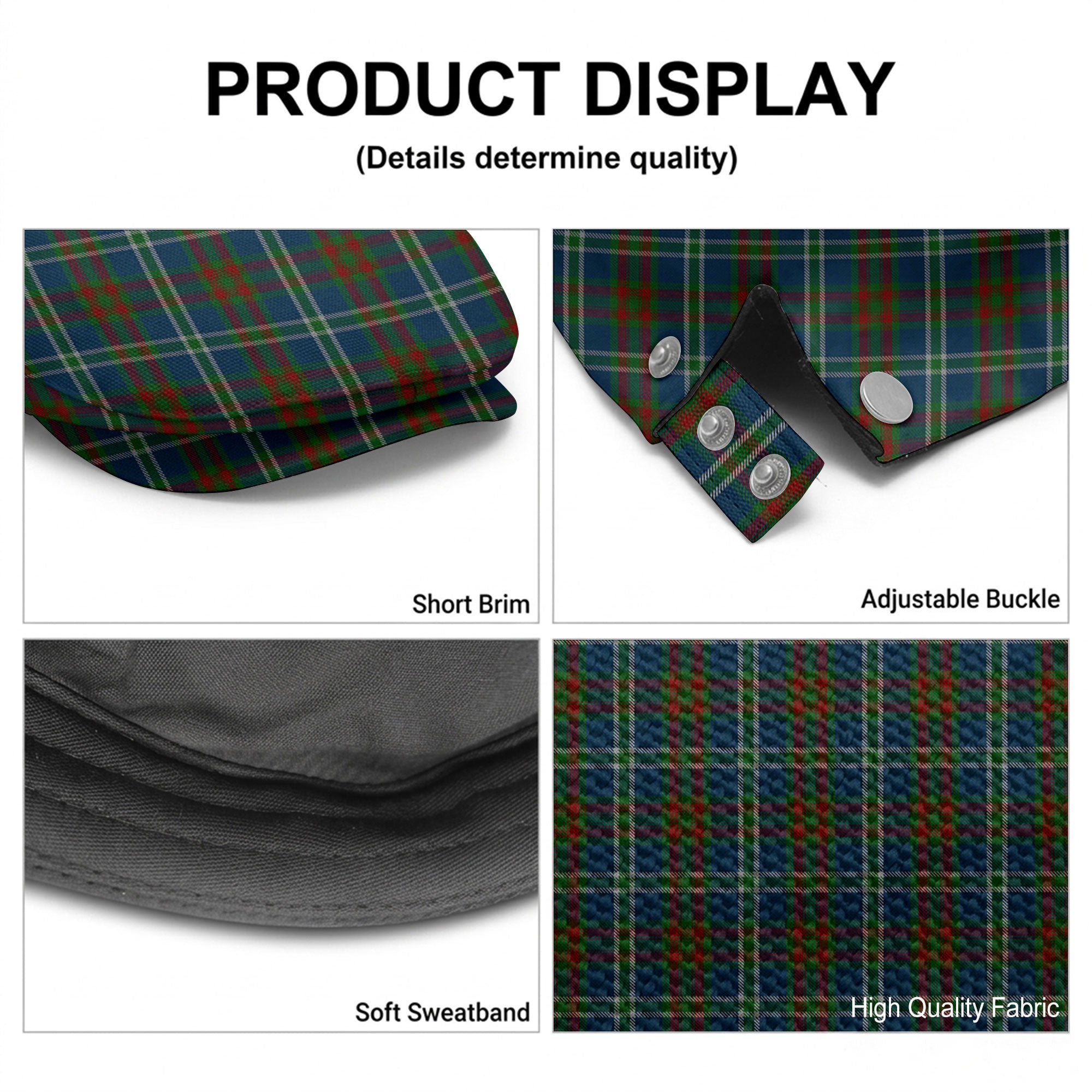 Cathcart Tartan Flat Caps