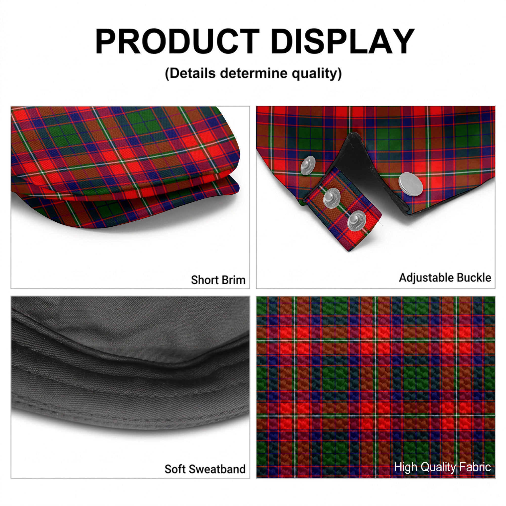 Charteris (Earl of Wemyss) Tartan Flat Caps