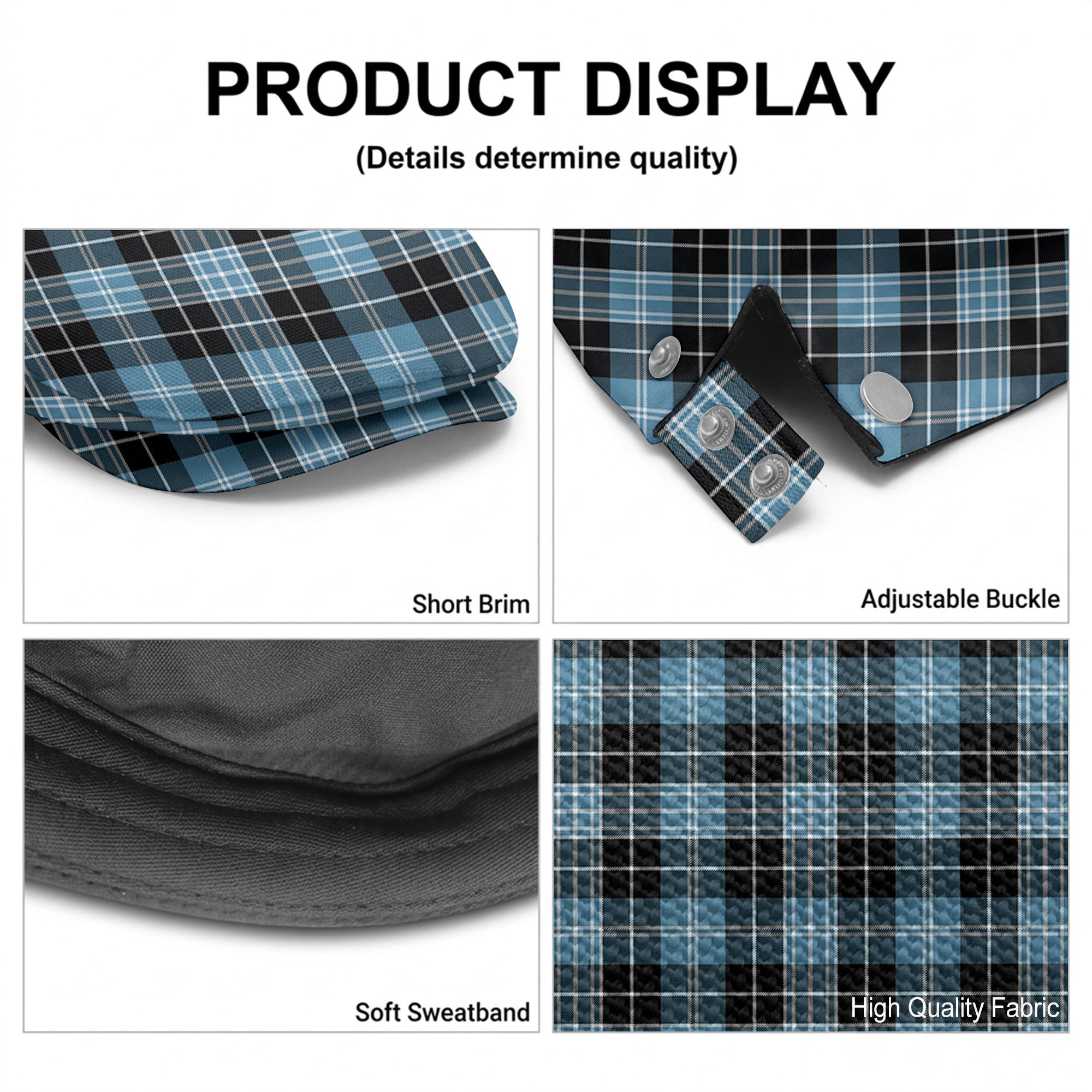 Clark Ancient Tartan Flat Caps