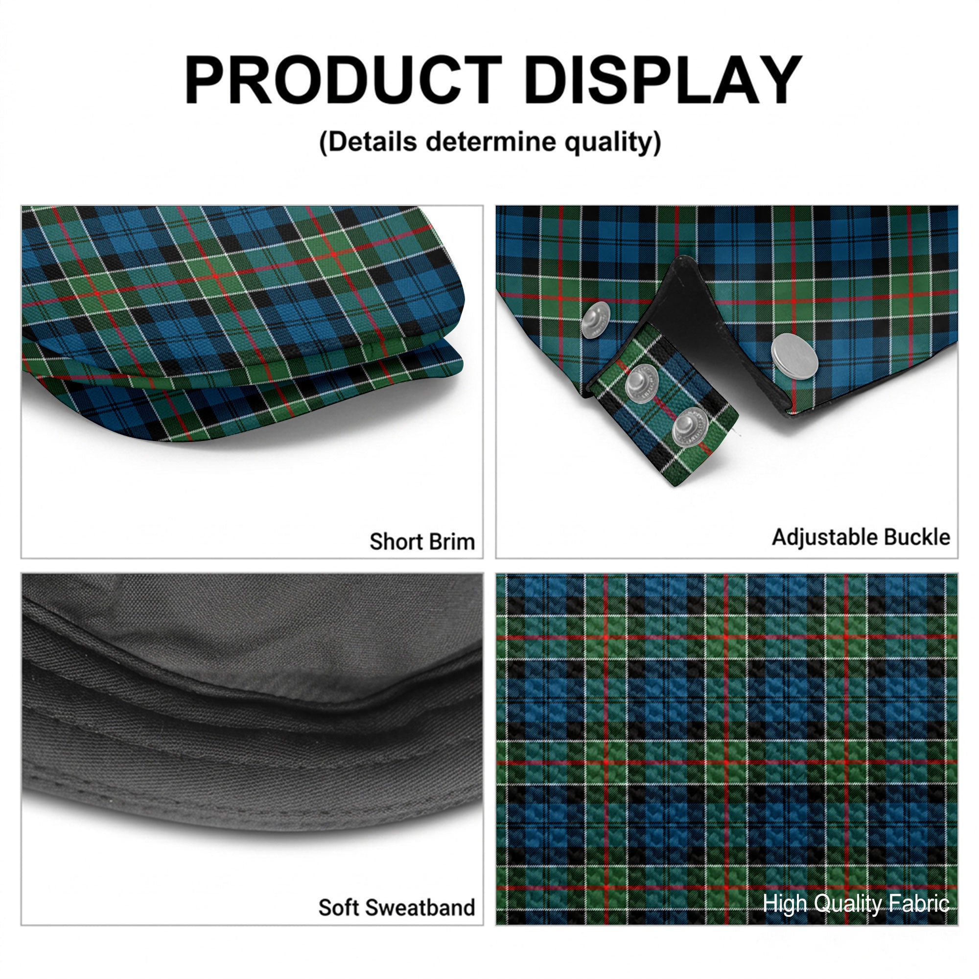 Colquhoun Ancient Tartan Flat Caps