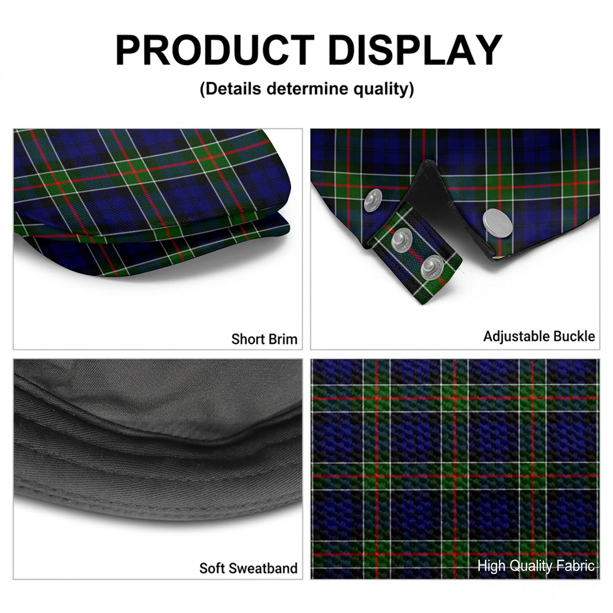 Colquhoun Modern Tartan Flat Caps