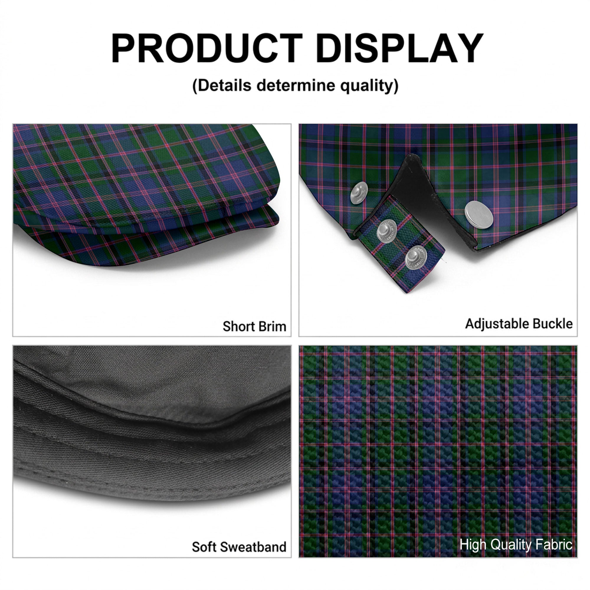 Cooper Tartan Flat Caps