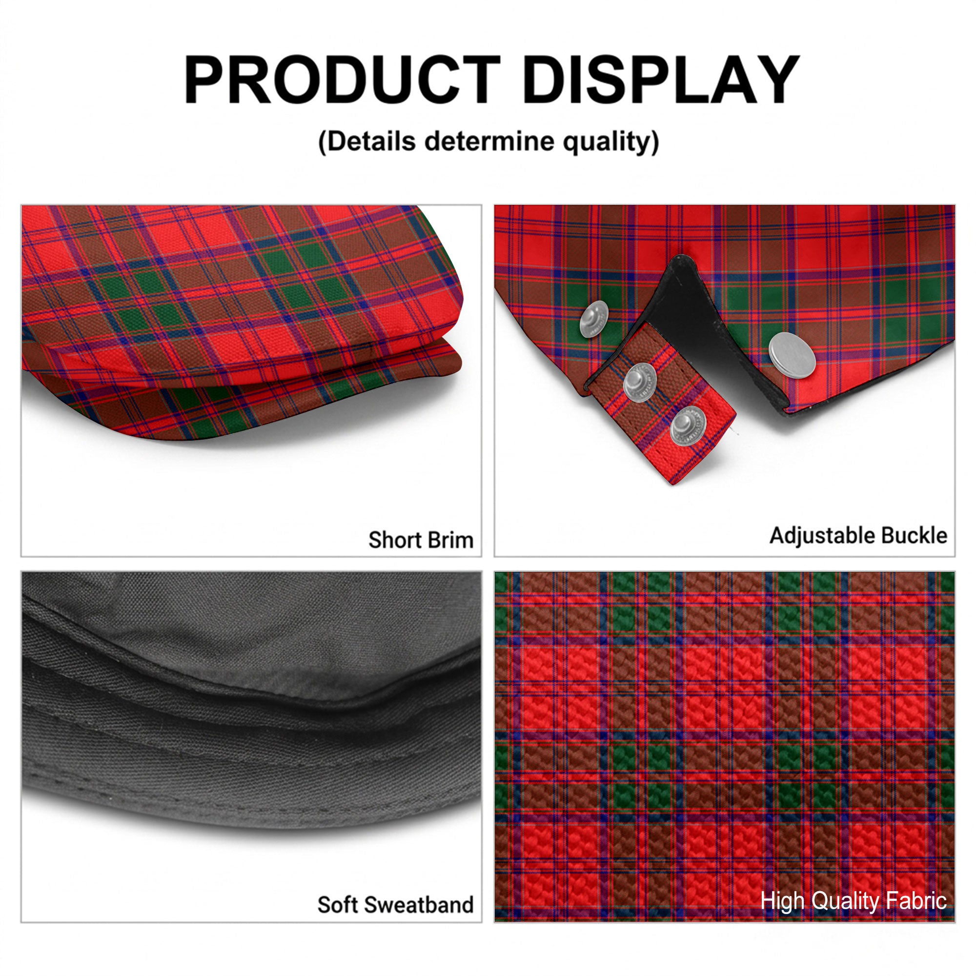 Drummond Modern Tartan Flat Caps