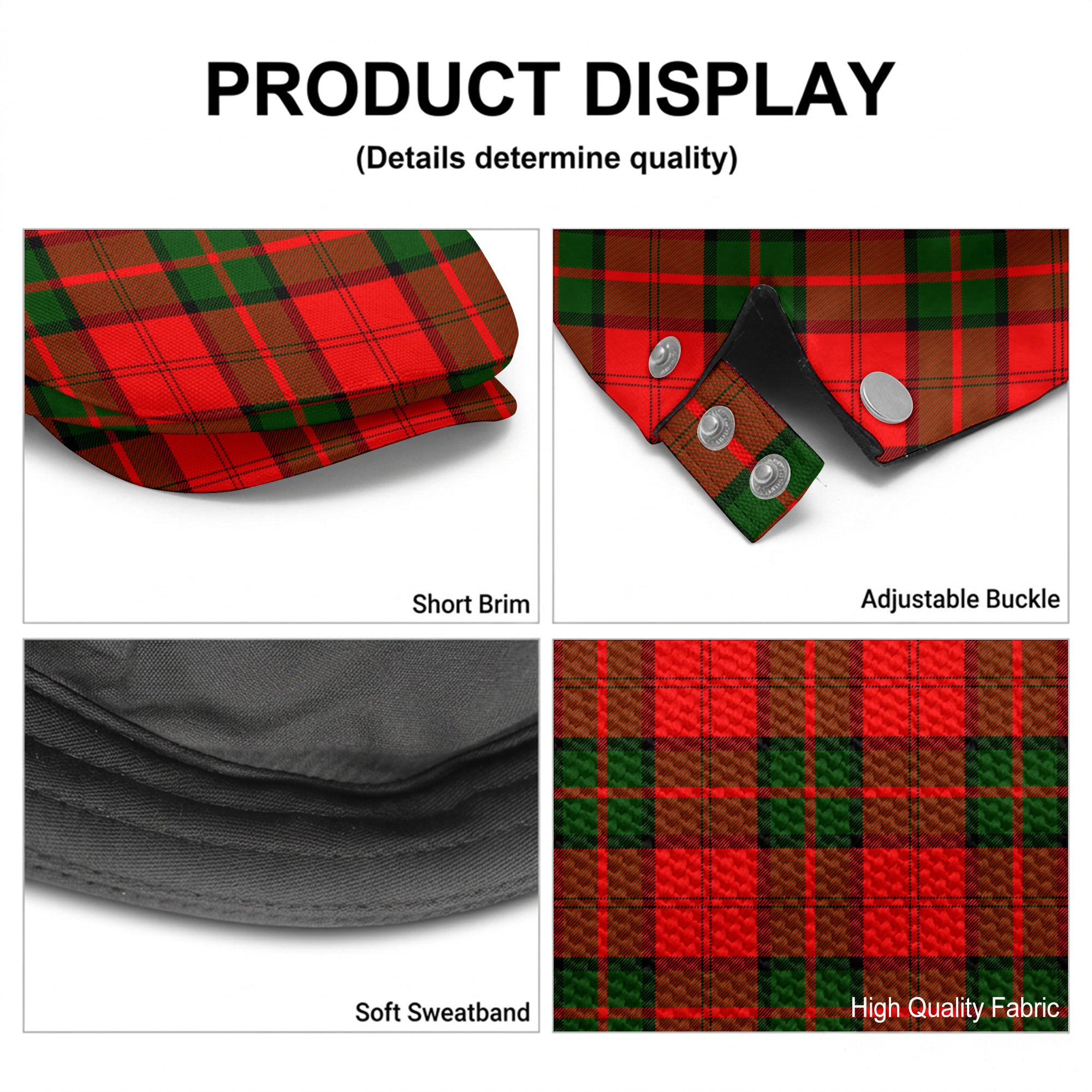 Dunbar Modern Tartan Flat Caps