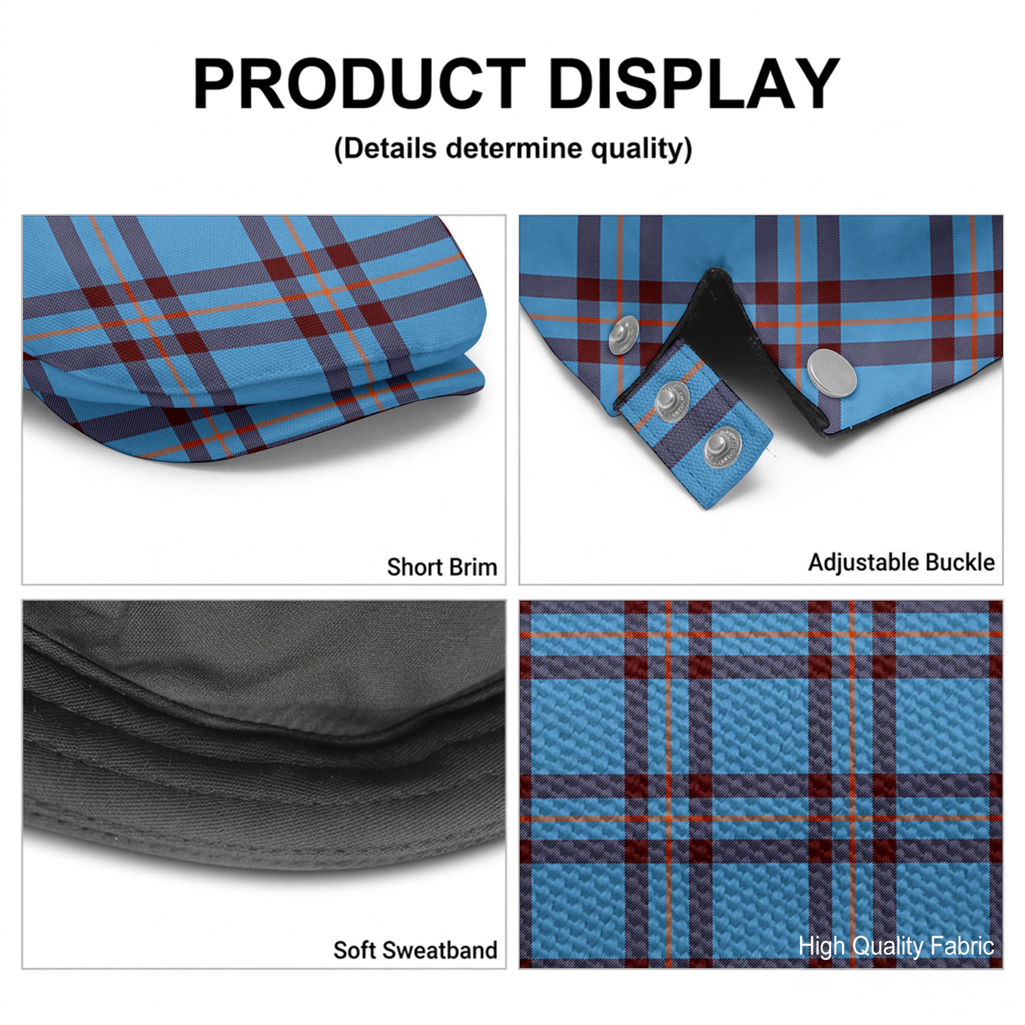Elliott Ancient Tartan Flat Caps
