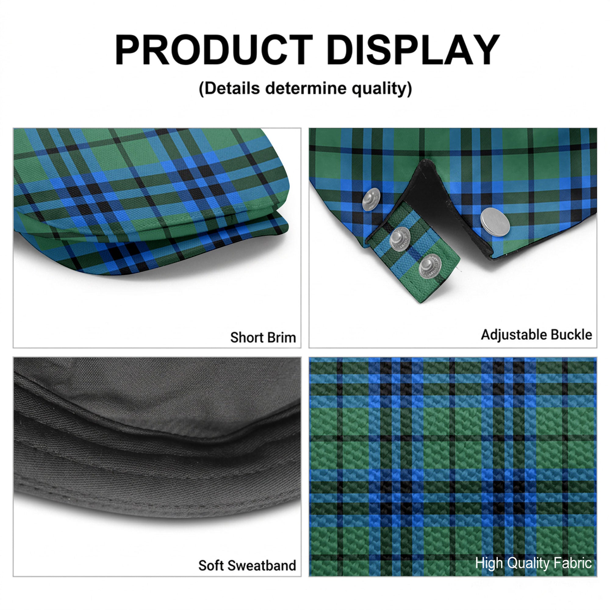 Falconer Tartan Flat Caps