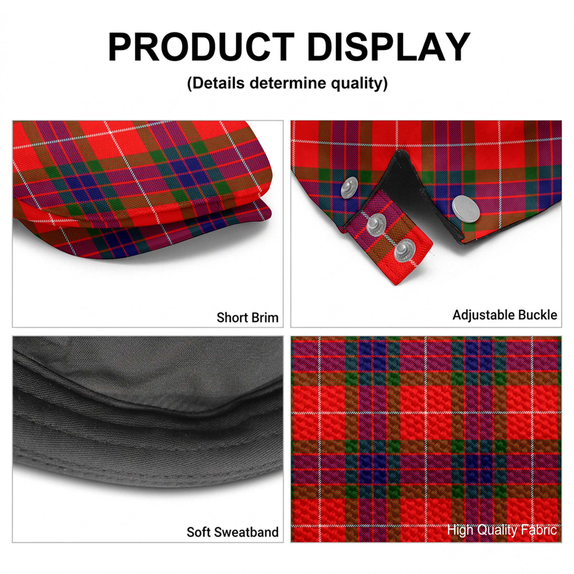 Fraser Tartan Flat Caps
