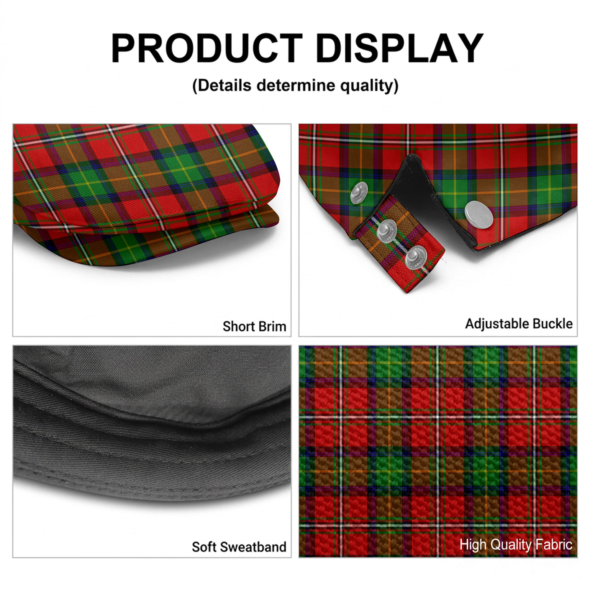 Fullarton Tartan Flat Caps