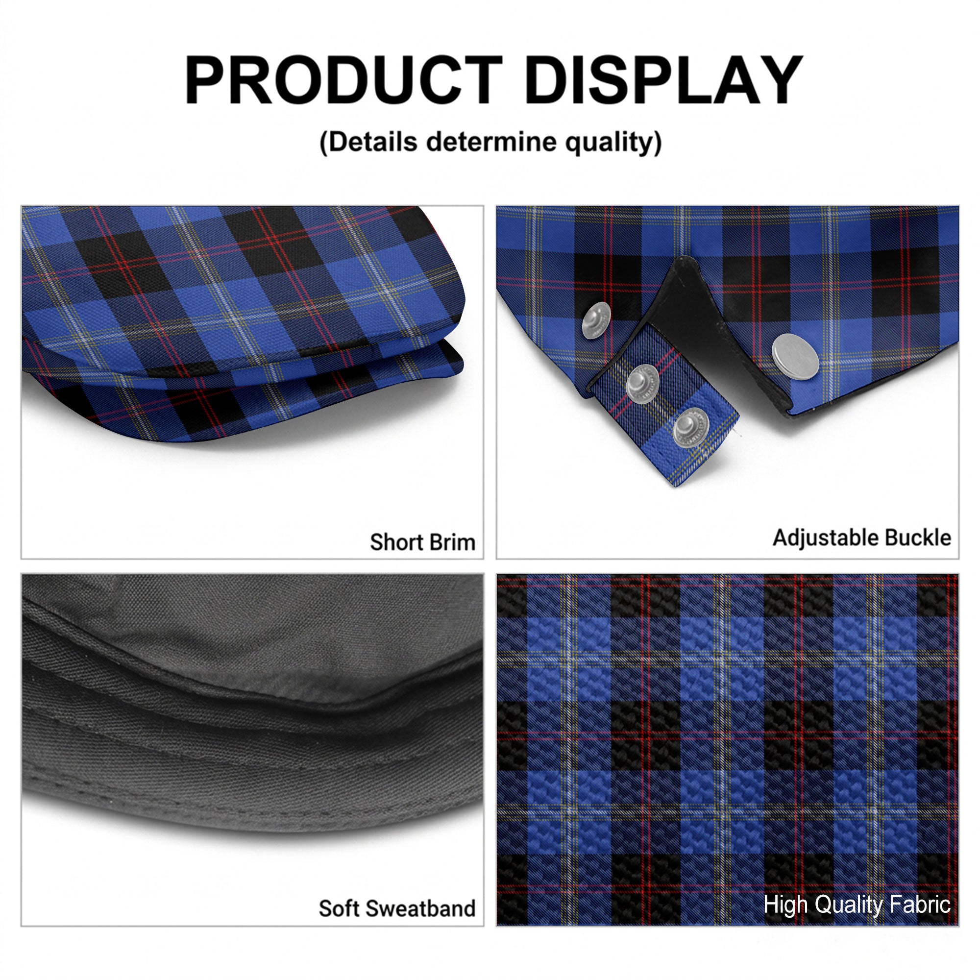 Hill Tartan Flat Caps