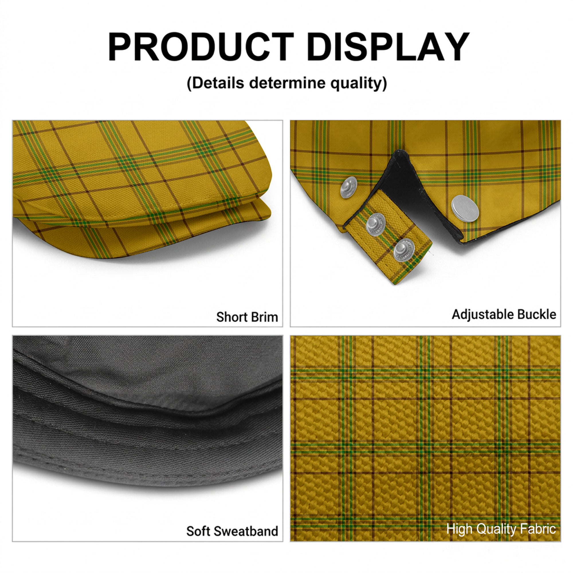 Houston Tartan Flat Caps