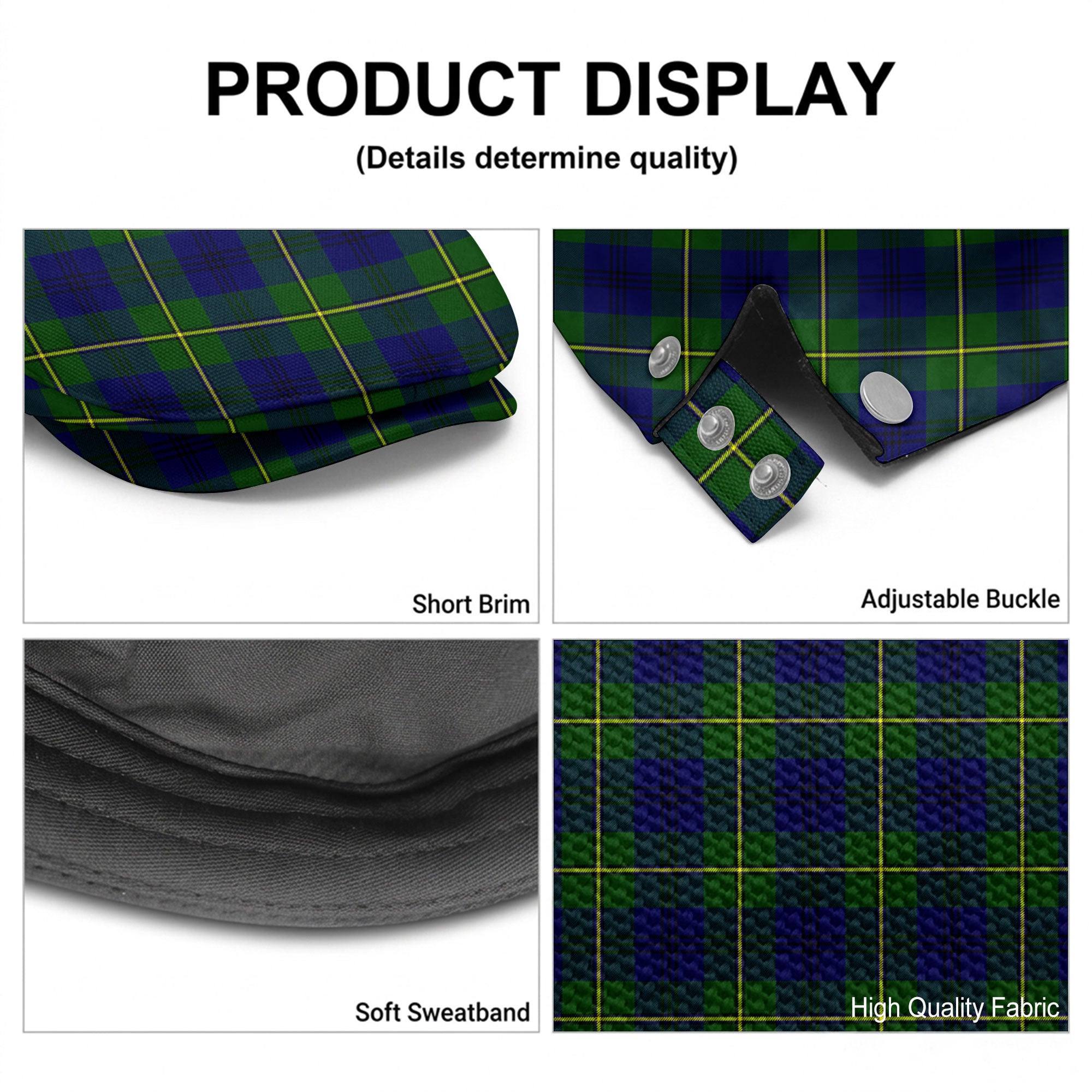 Johnson Modern Tartan Flat Caps