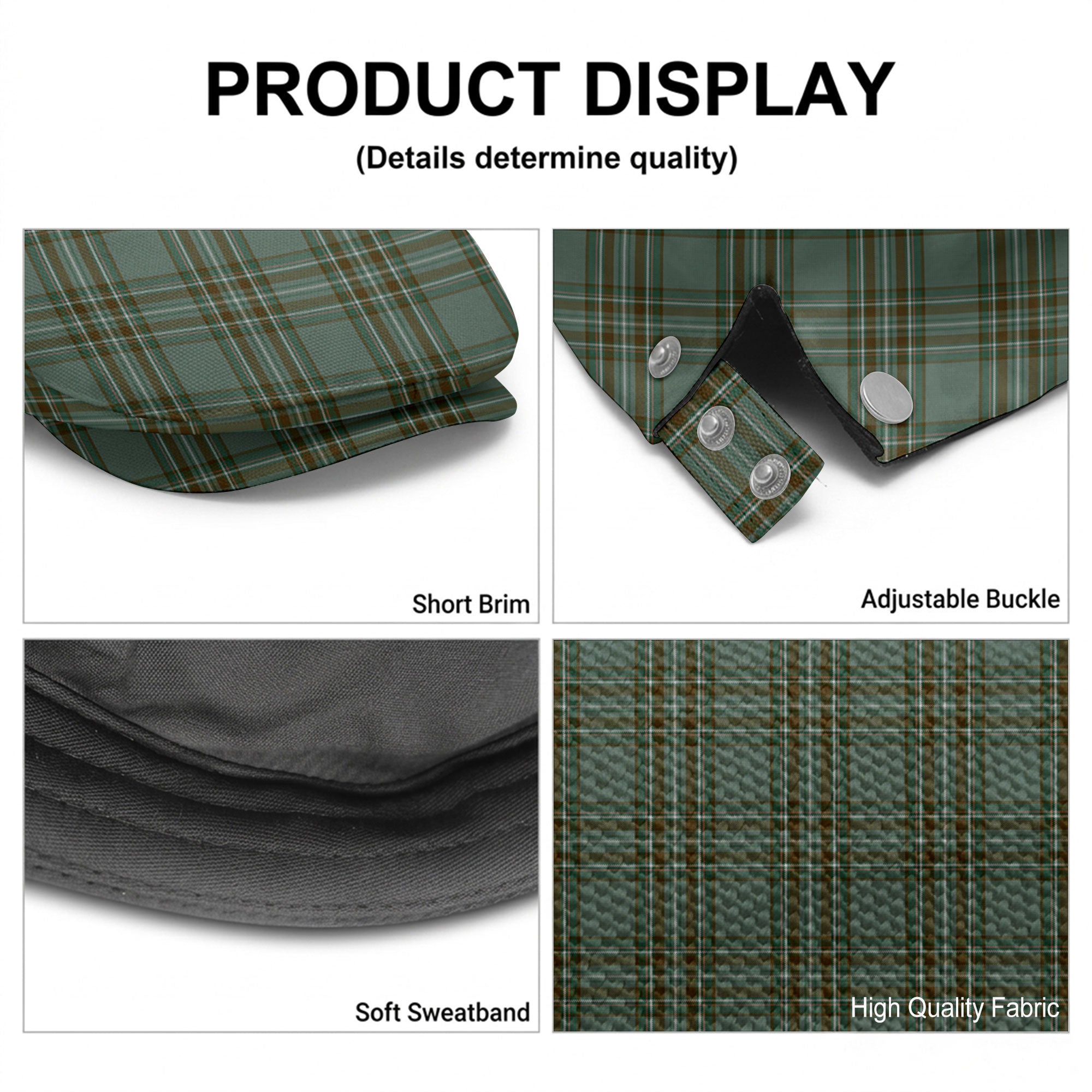 Kelly Dress Tartan Flat Caps